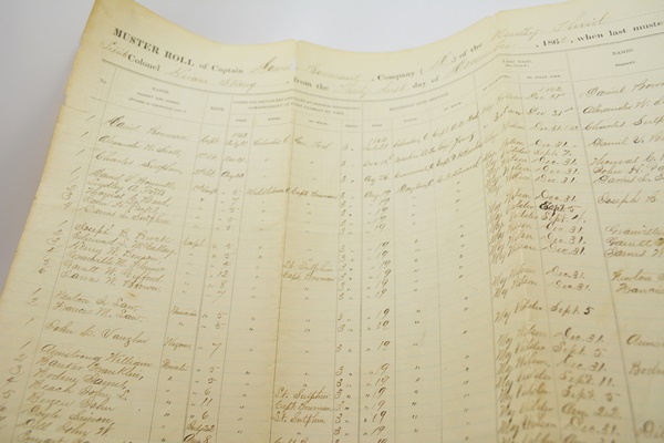 Authentic Civil War Muster Rolls and Correspondence