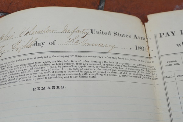 Authentic Civil War Muster Rolls and Correspondence