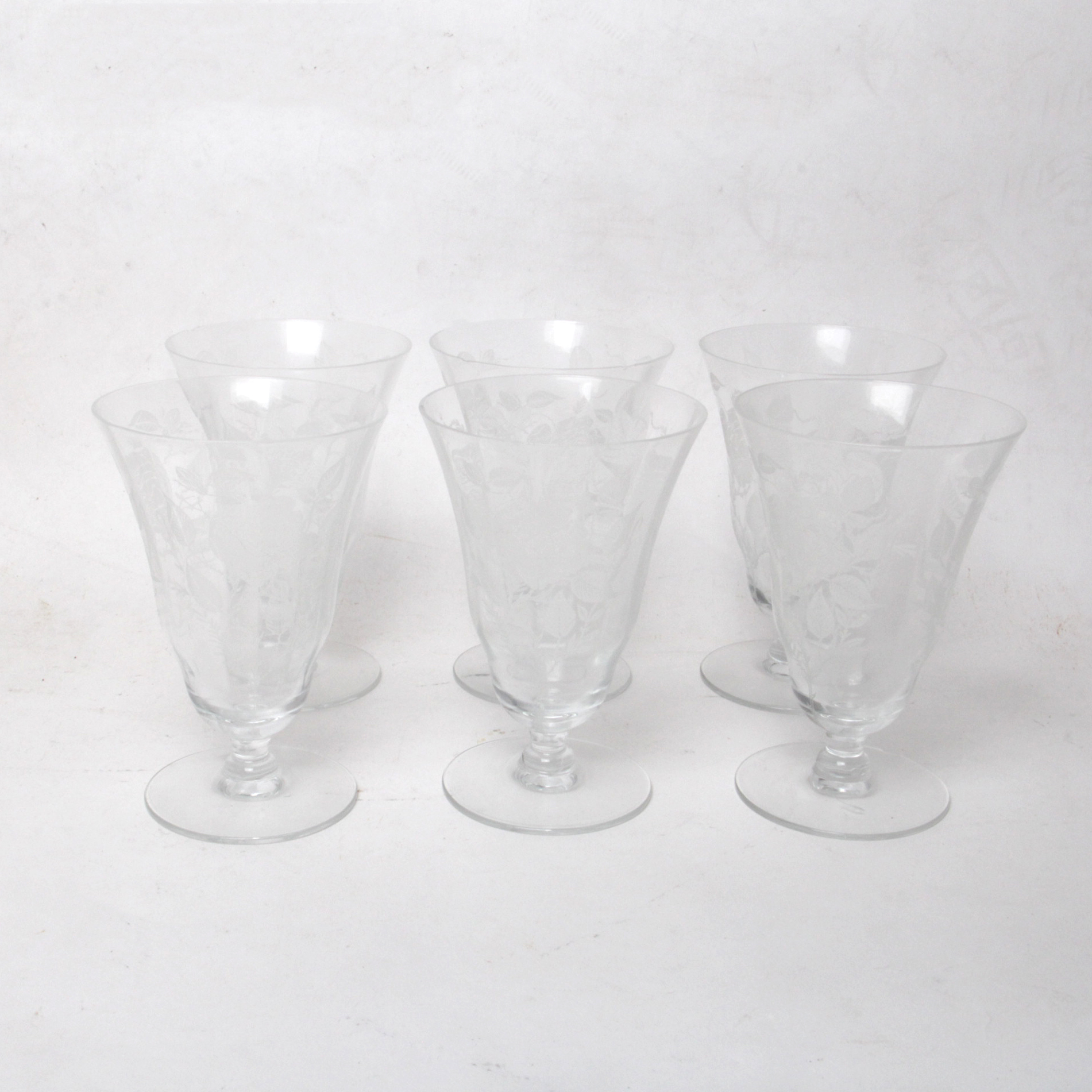 Heisey Rose Stemware EBTH