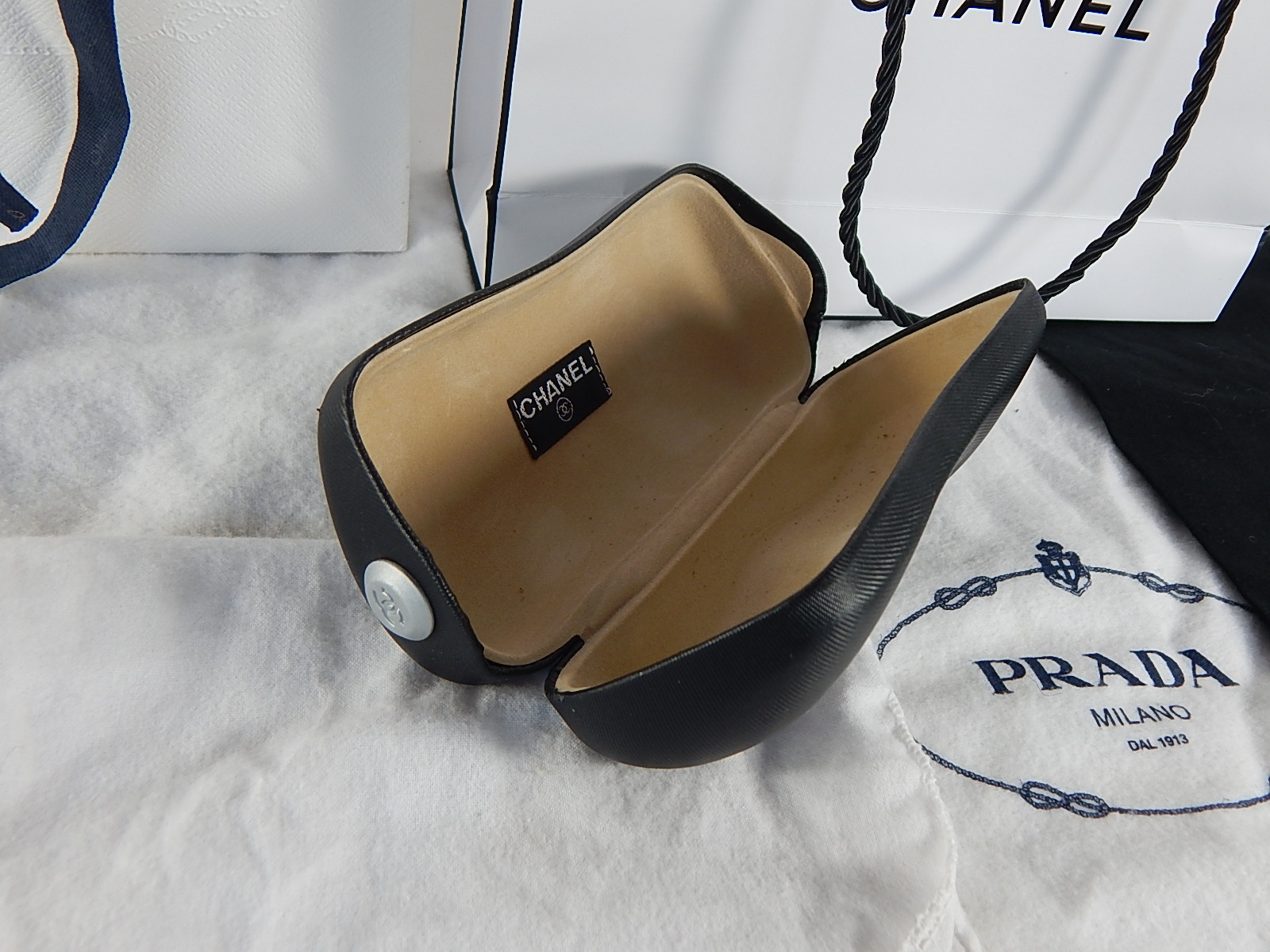 Prada, Chanel and Ferragamo Dust Bags and Packaging