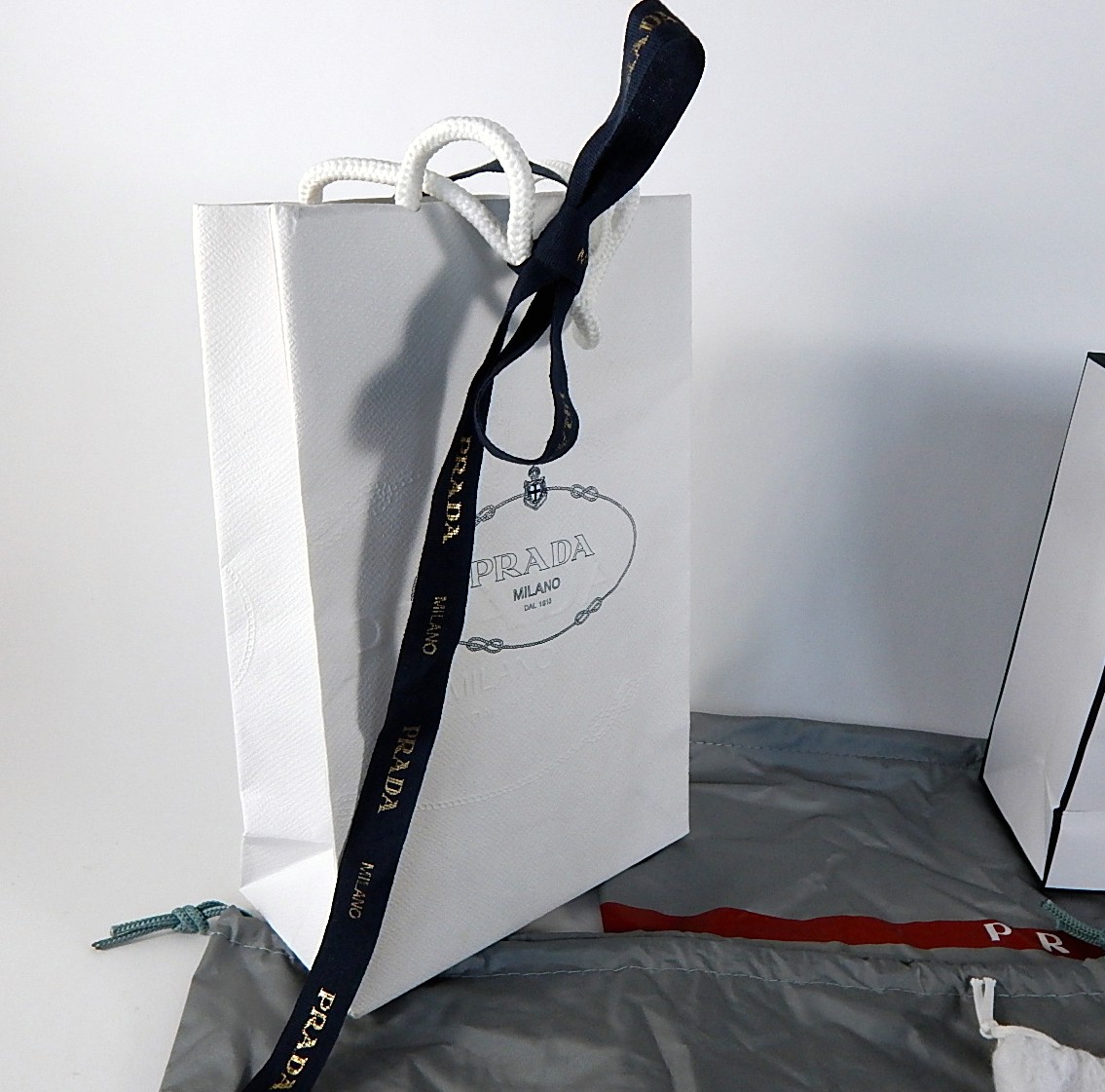 Prada, Chanel and Ferragamo Dust Bags and Packaging