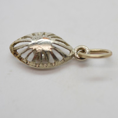 14K White Gold Diamond Charm