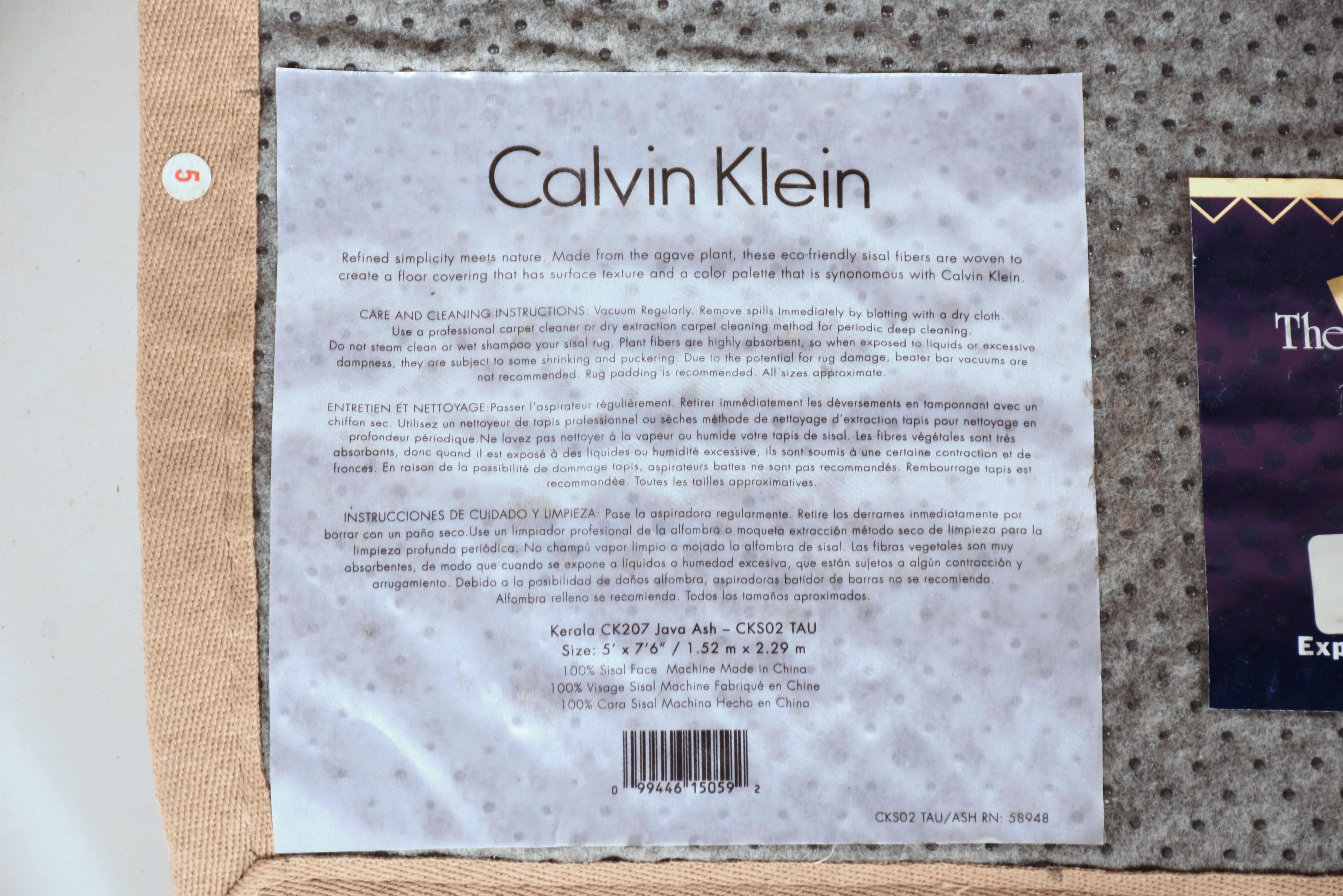 Calvin Klein Kerala Sisal Area Rug