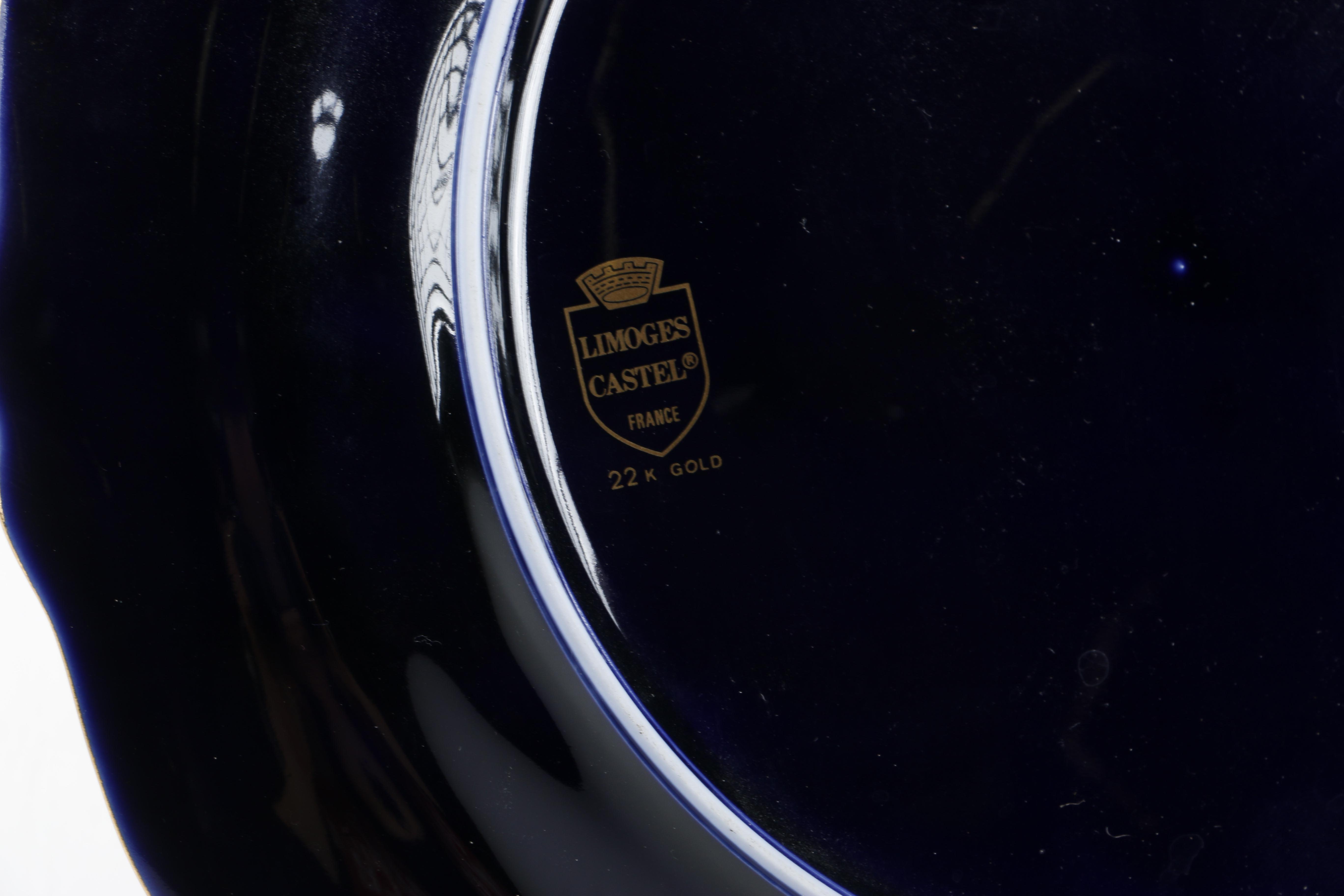 Limoges Castel Plate, Container, and Vases