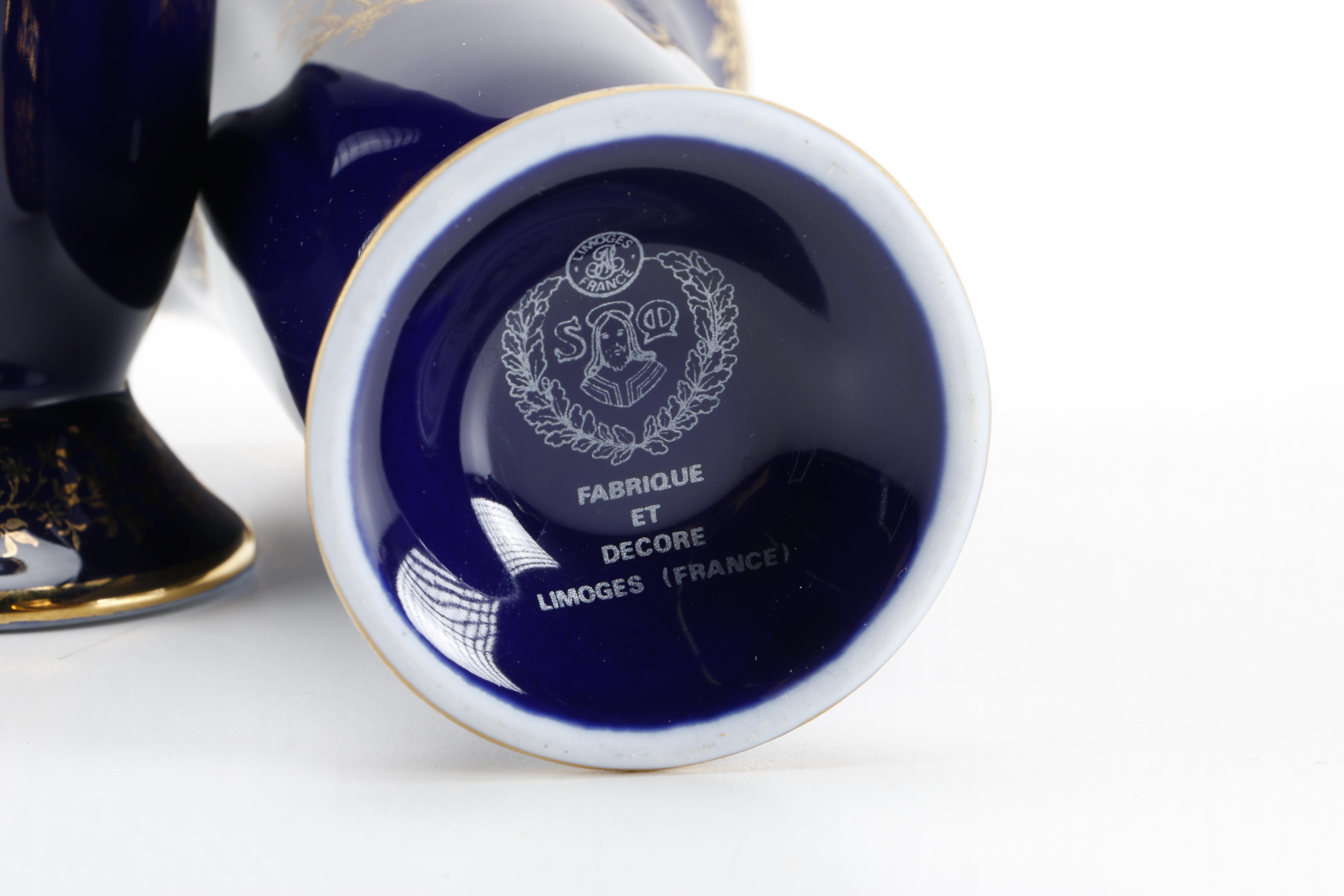 Limoges Castel Plate, Container, and Vases