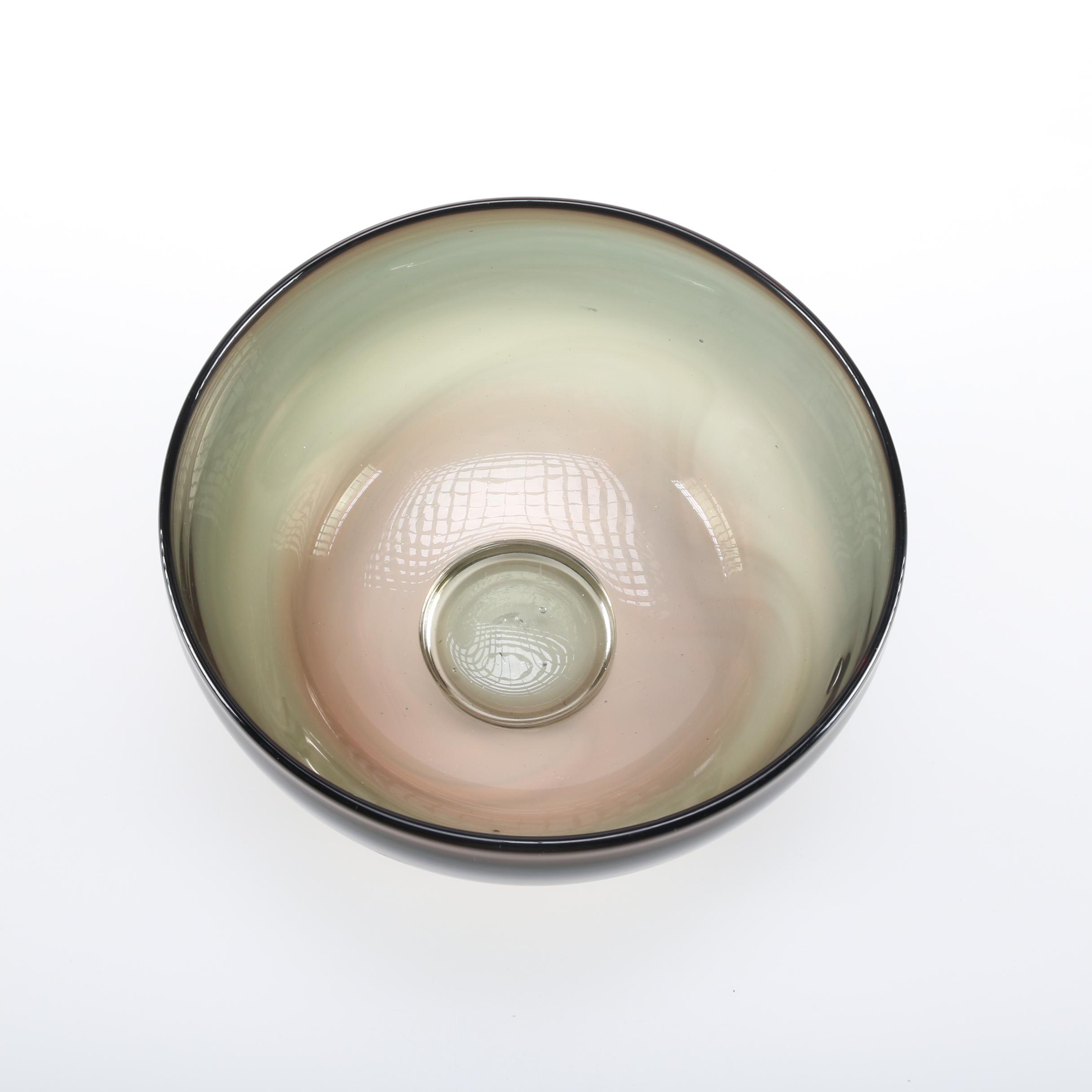 Dark Green Art Glass Bowl