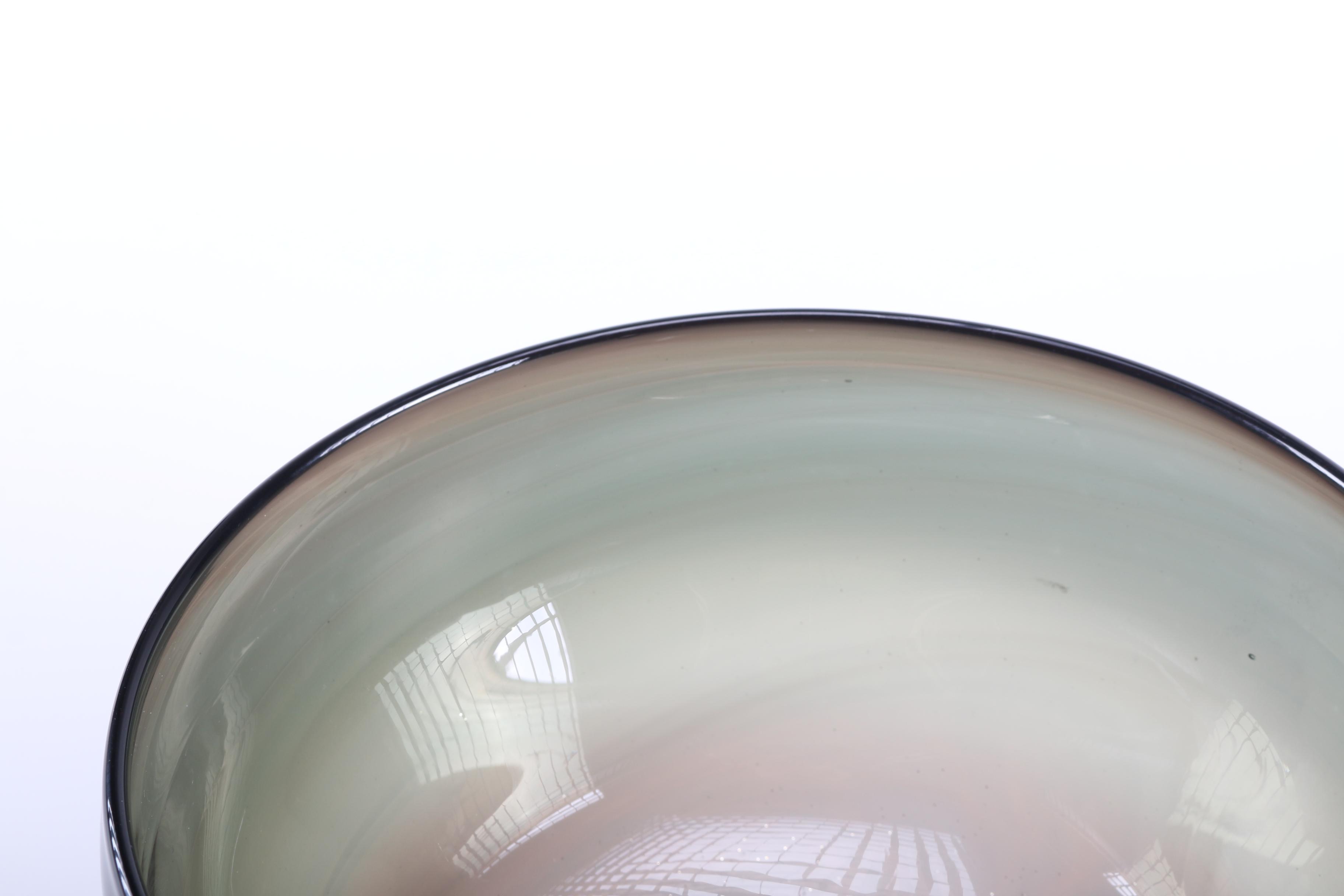 Dark Green Art Glass Bowl