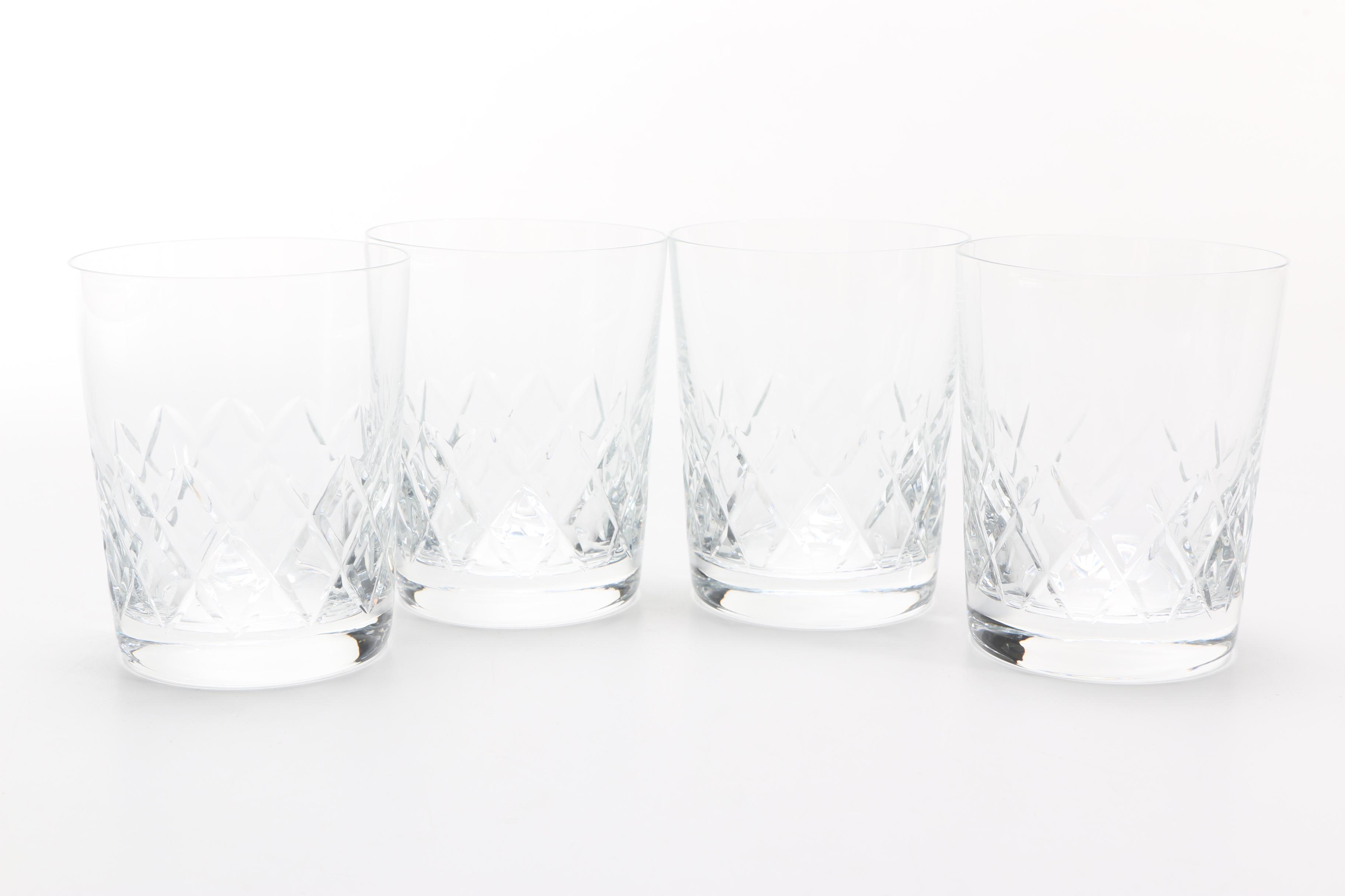 Cut Crystal Decanter and Glass Set