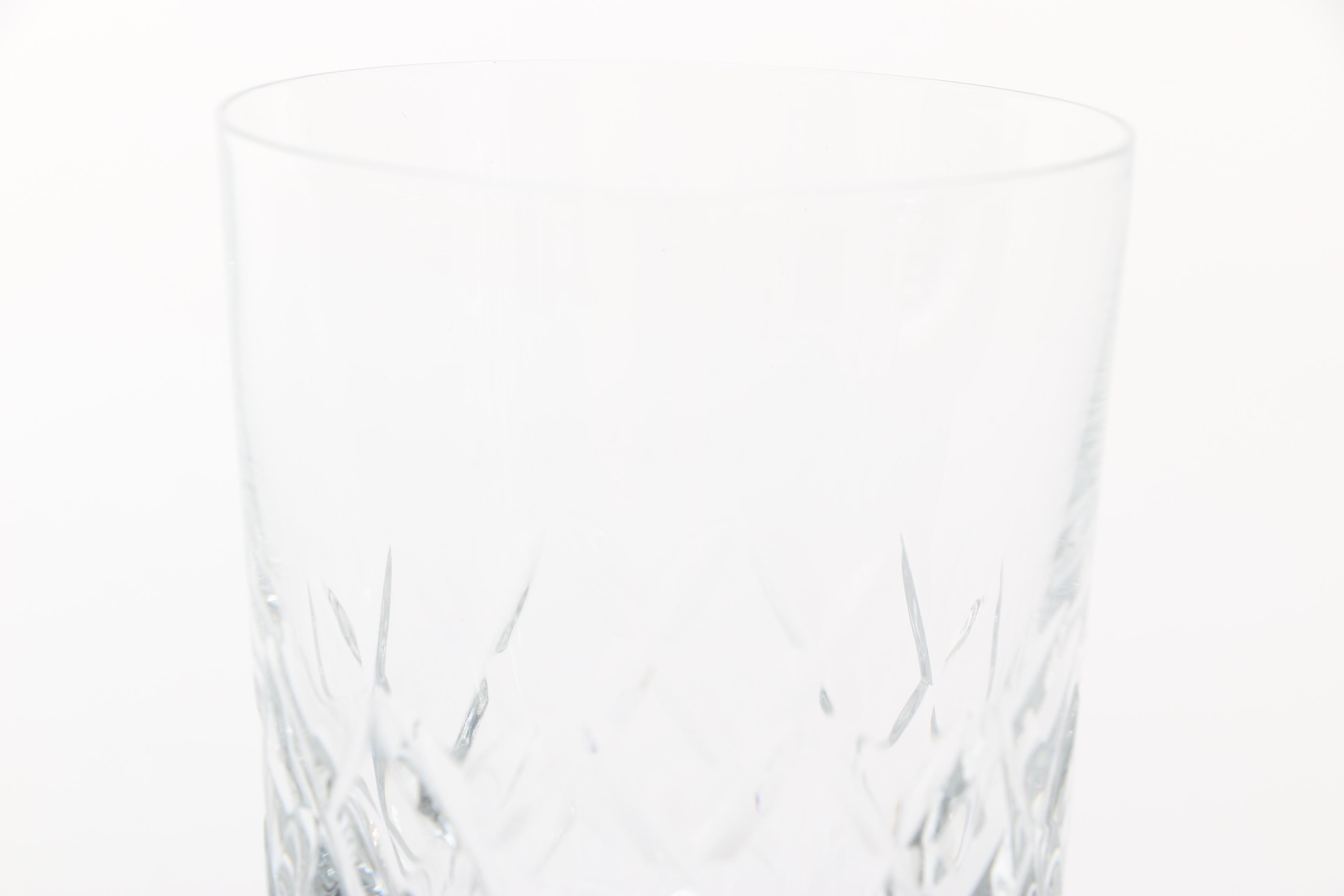 Cut Crystal Decanter and Glass Set