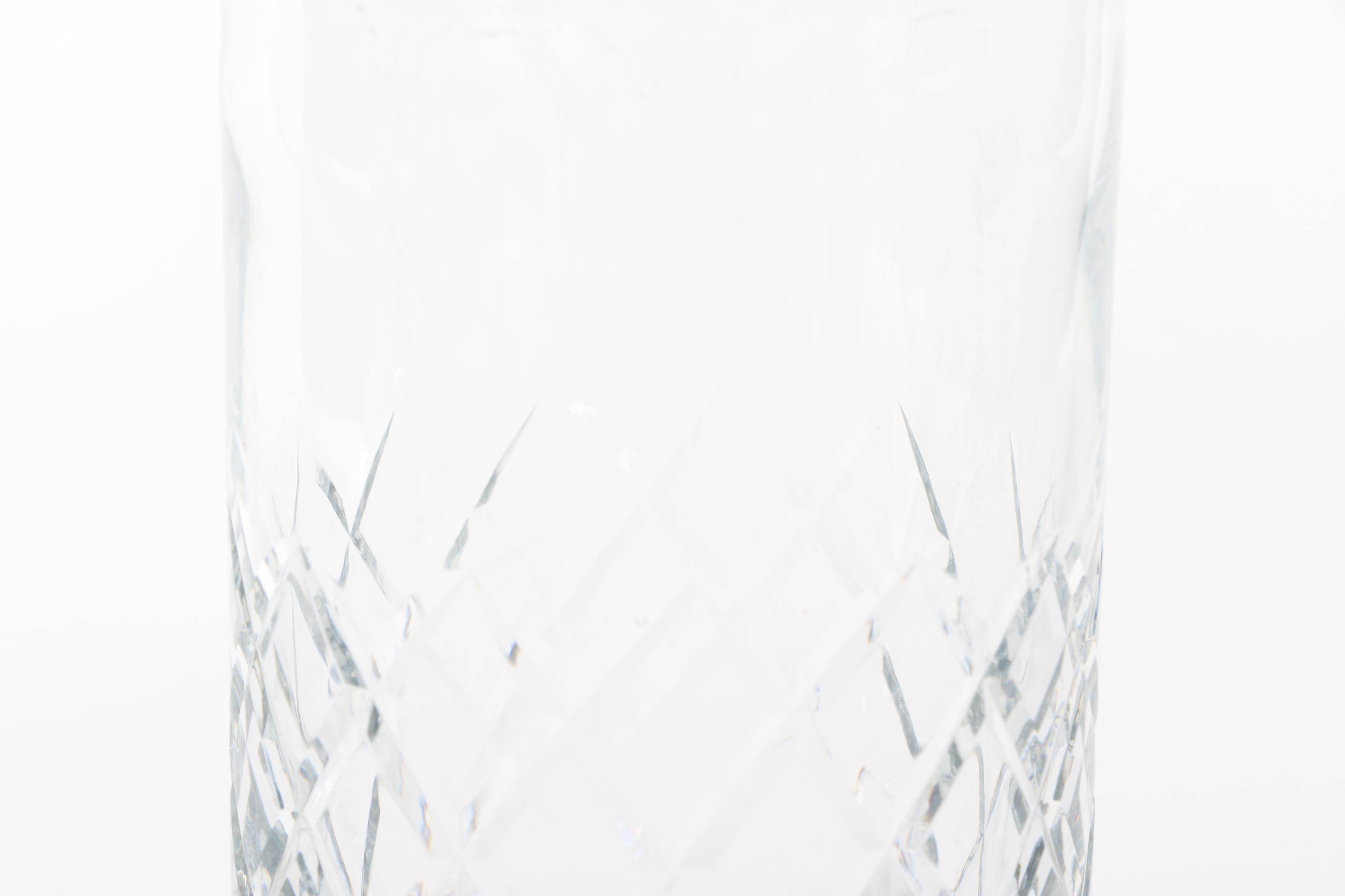 Cut Crystal Decanter and Glass Set