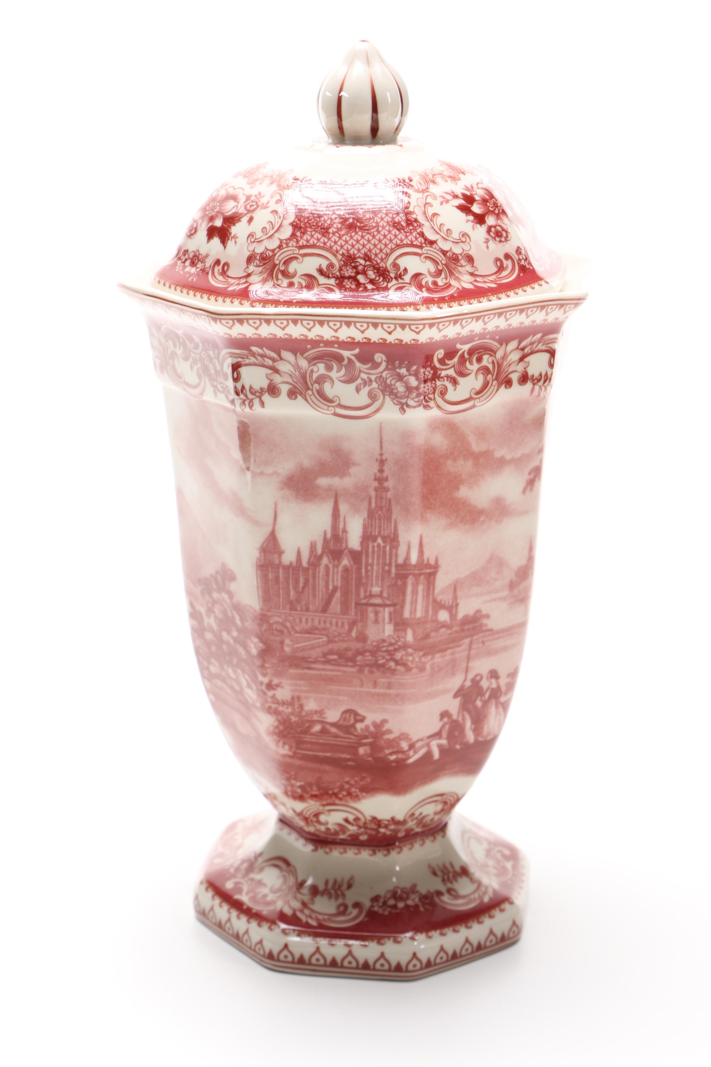 White and Brown Ceramic Vases