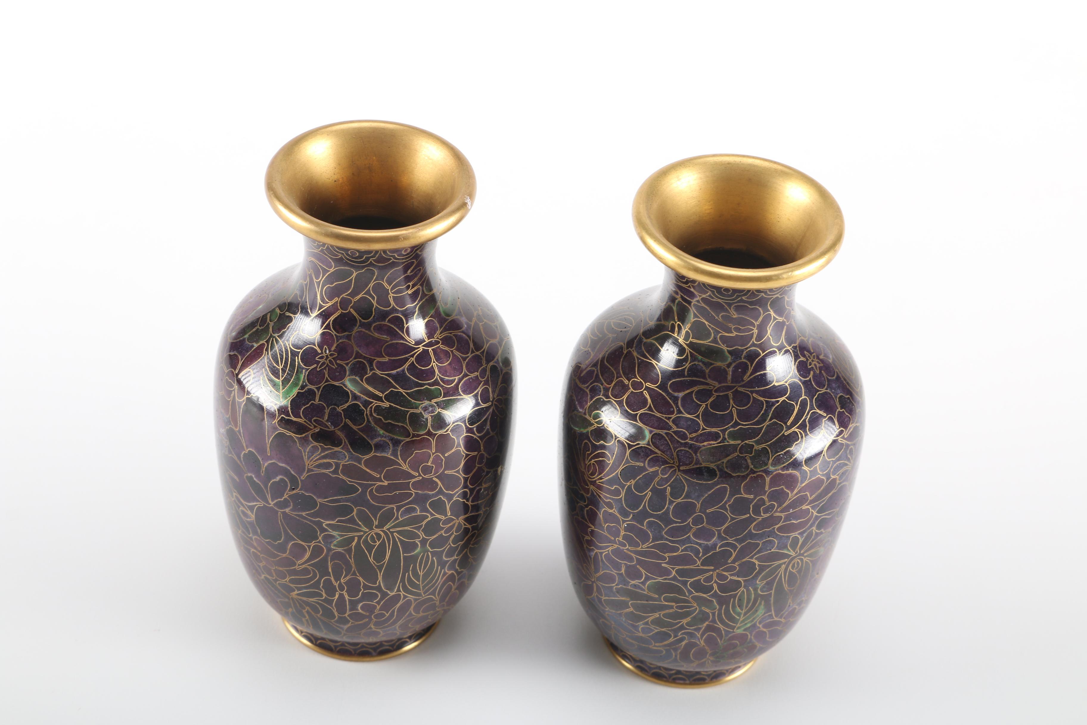 Enameled Vases and Home Decor