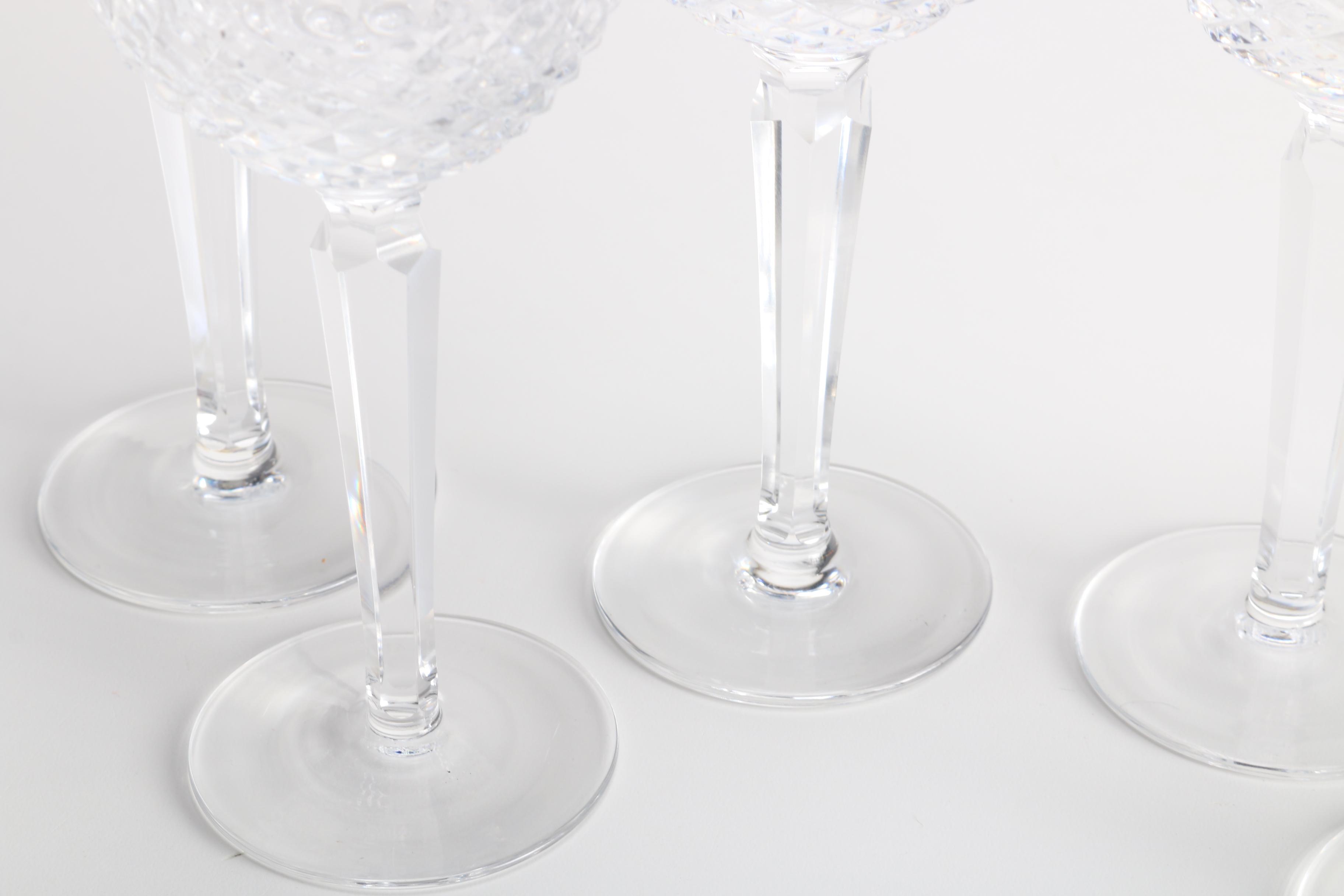 Waterford "Colleen" Crystal Wine Hock Glasses