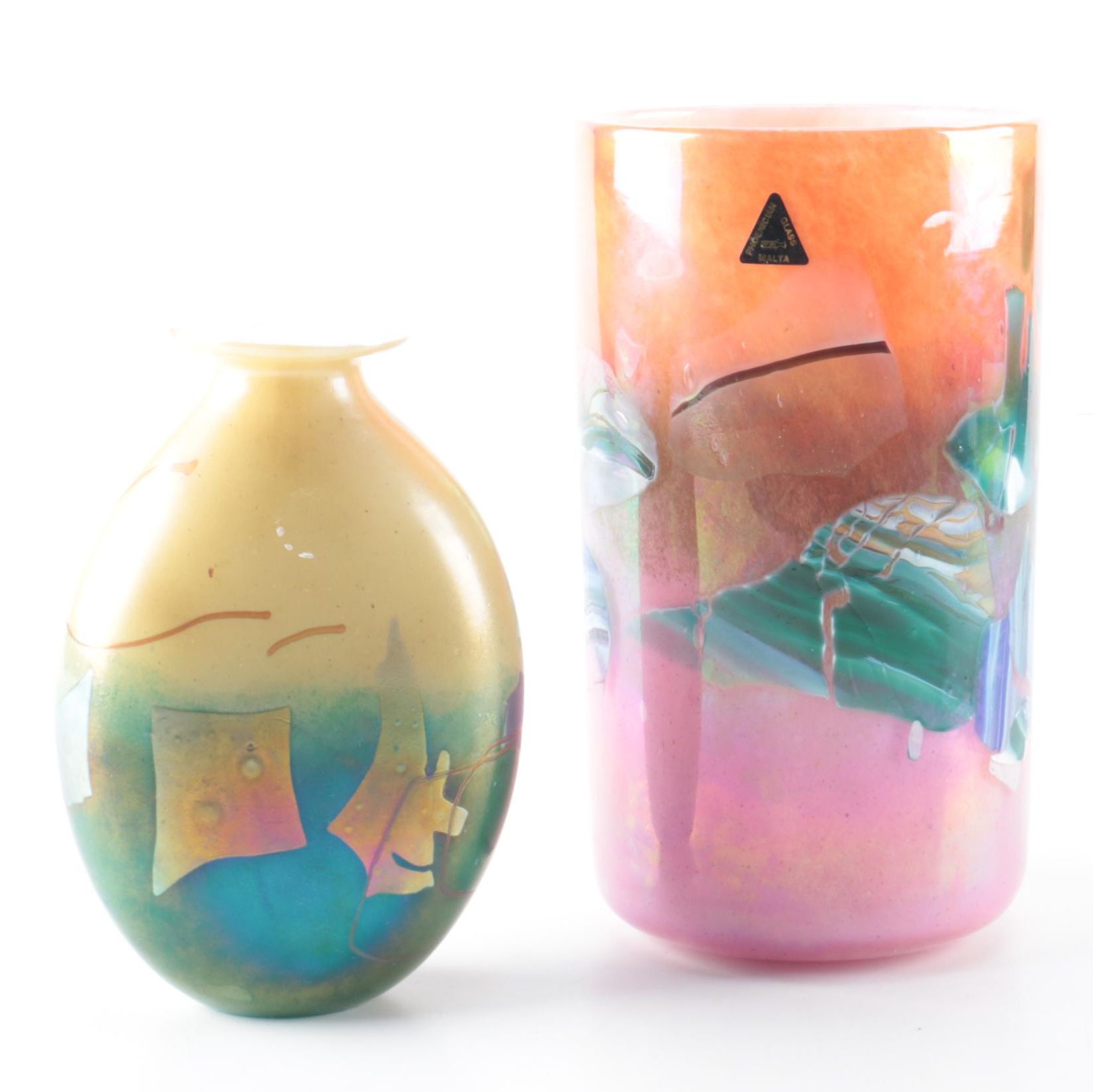 Phoenician Art Glass Vases