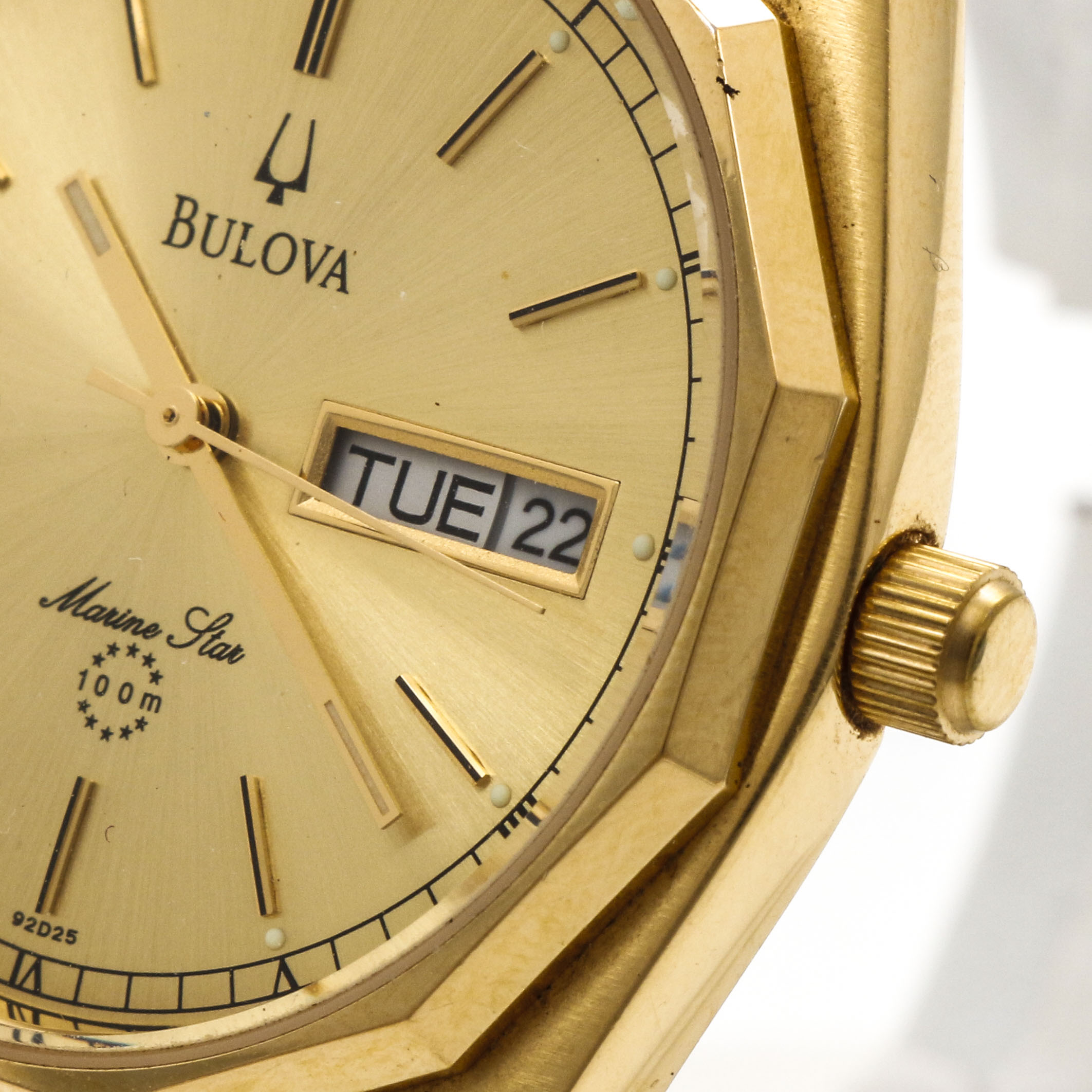Bulova Gold Tone "Marine Star" Watch