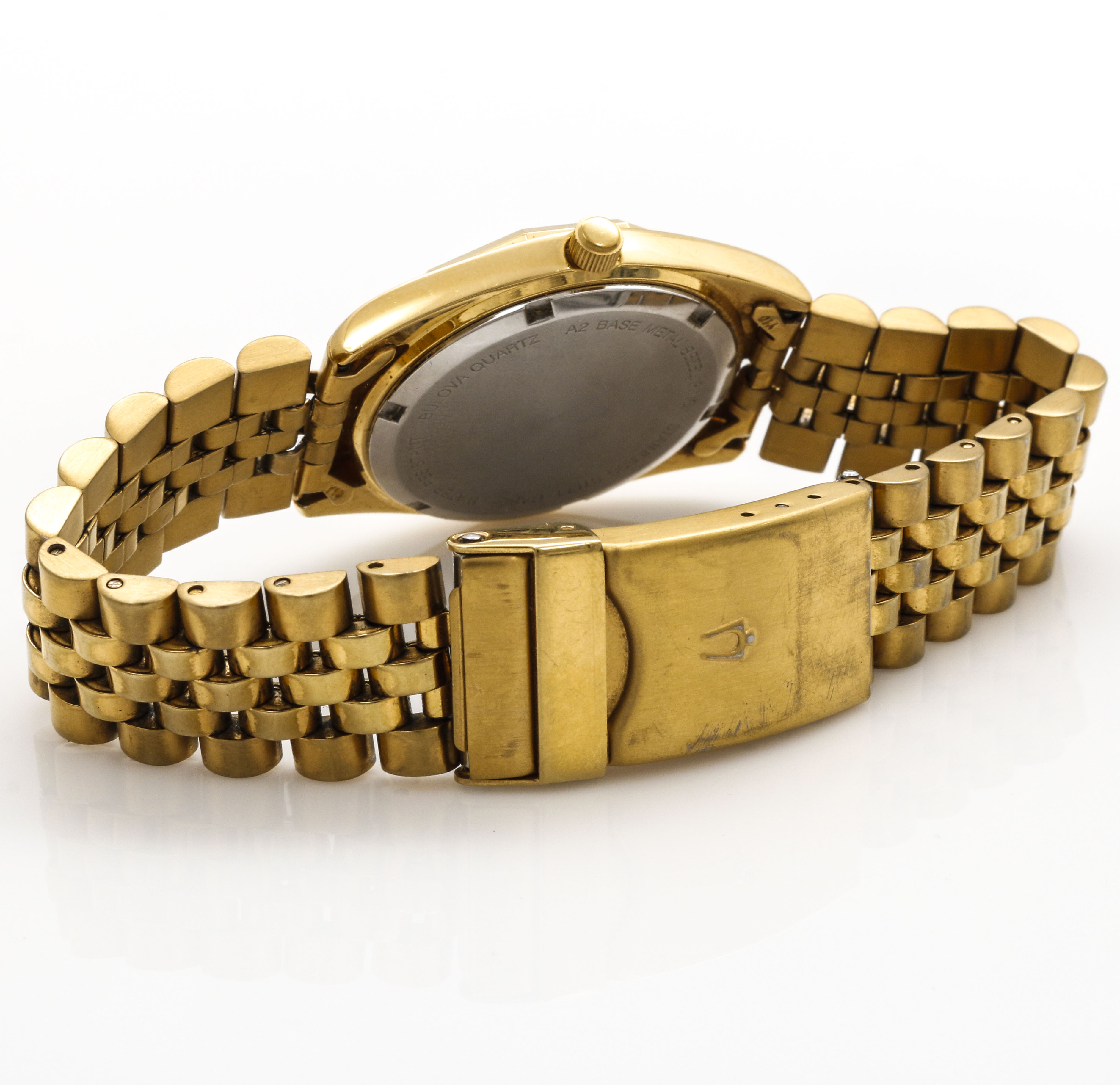 Bulova Gold Tone "Marine Star" Watch