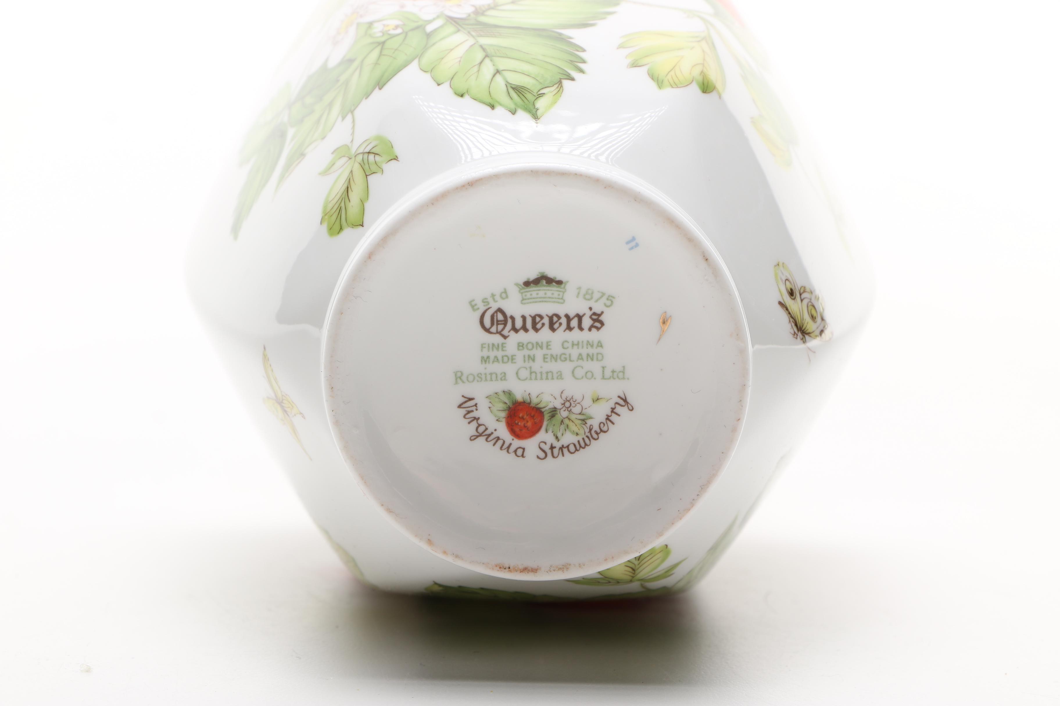 Rosina Queen"s "Virginia Strawberry" China