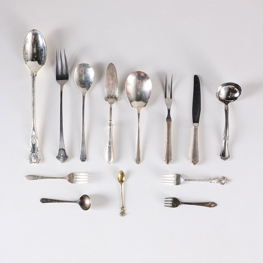 Assorted Silver Plate Flatware Featuring Godinger