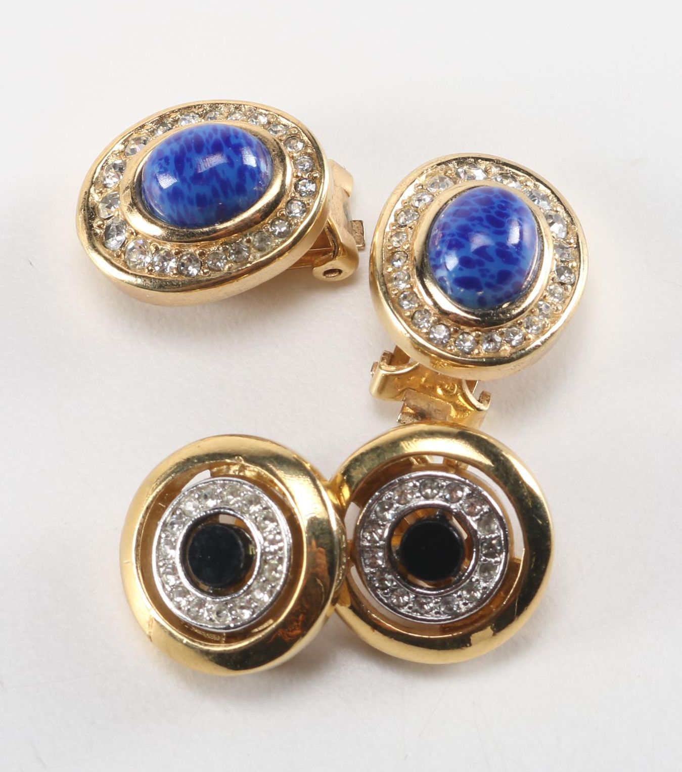 Gold and Silver Tone Earrings Including Christian Dior and Givenchy