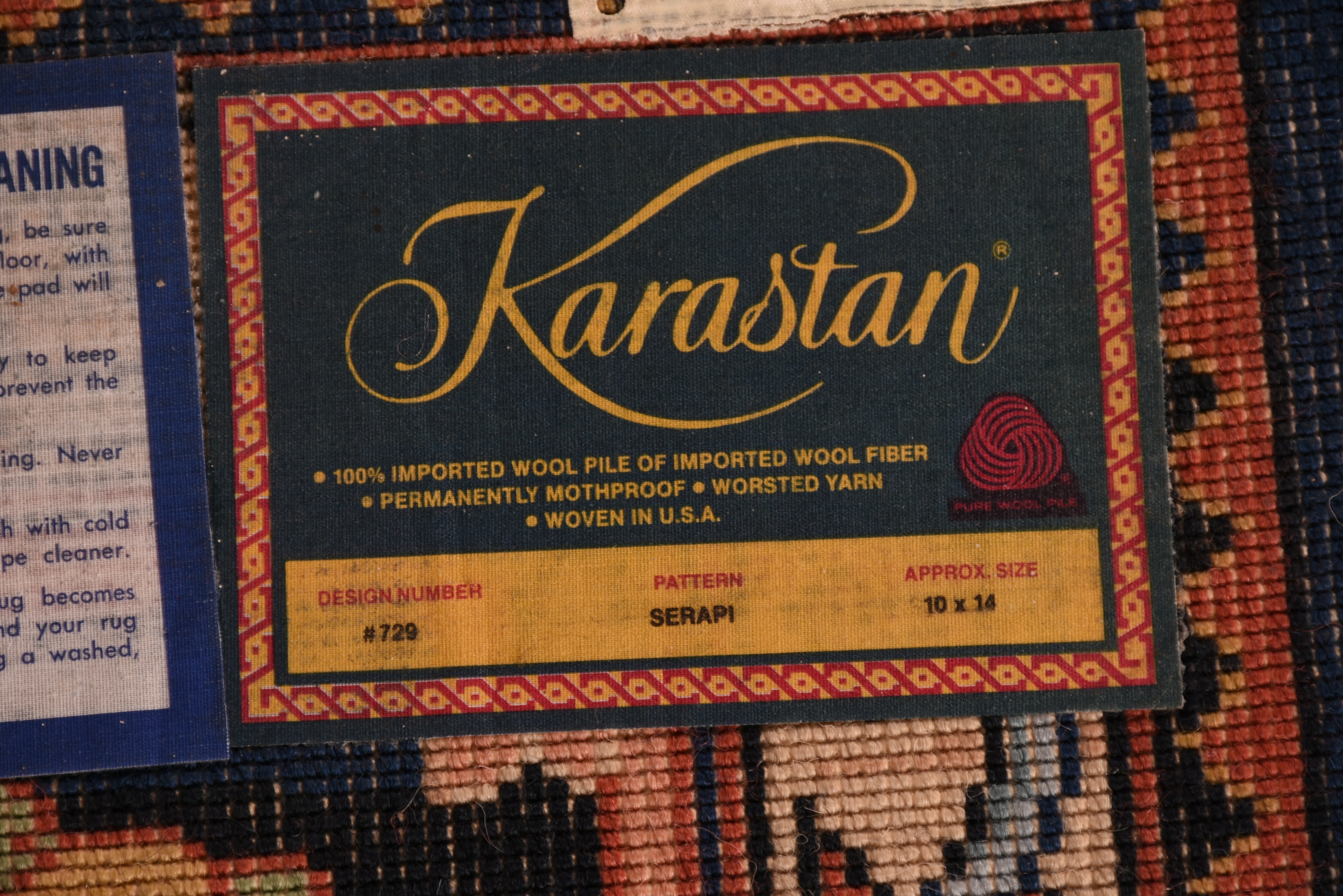 Karastan "Serapi" Wool Area Rug