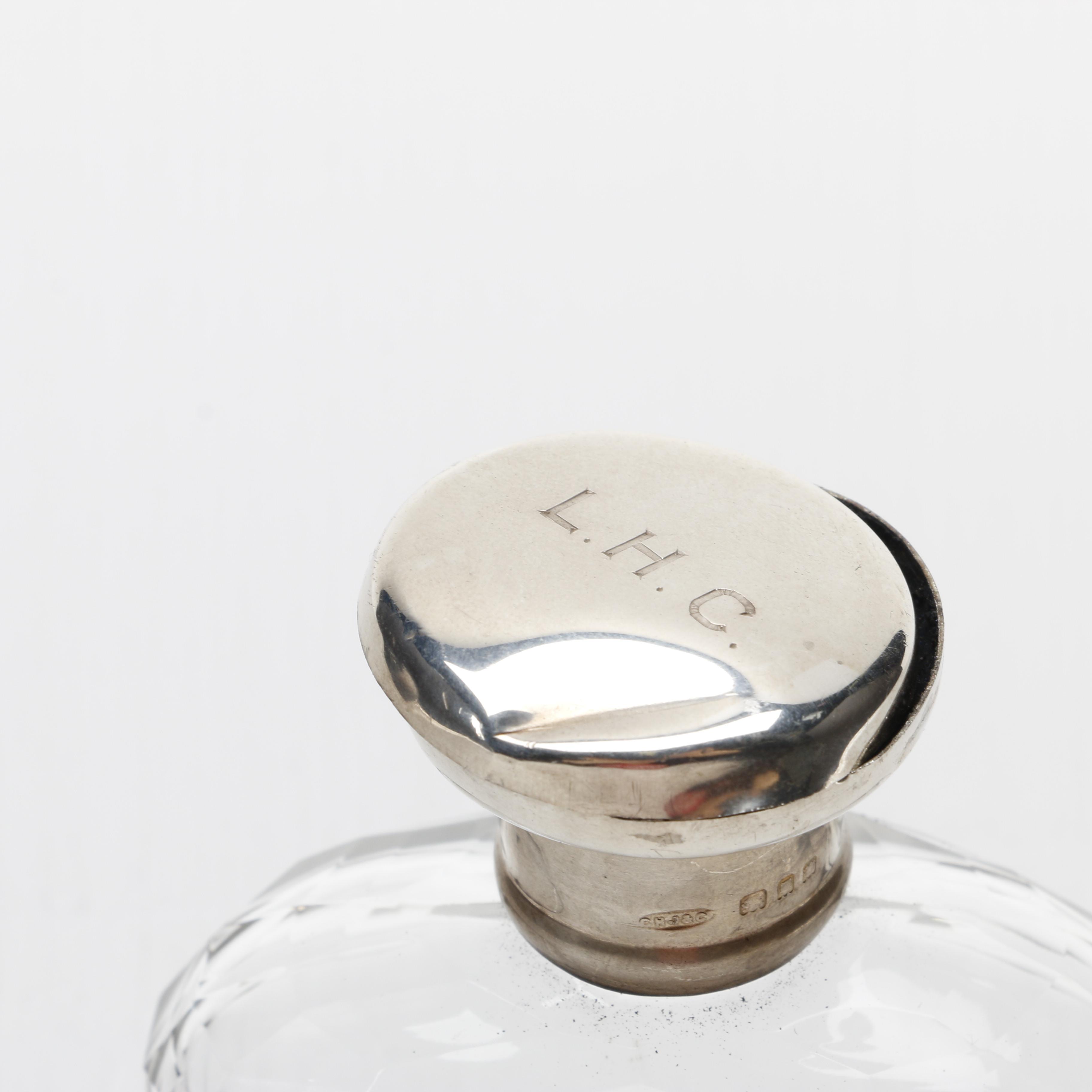Glass Bottles with Sterling Silver Lids