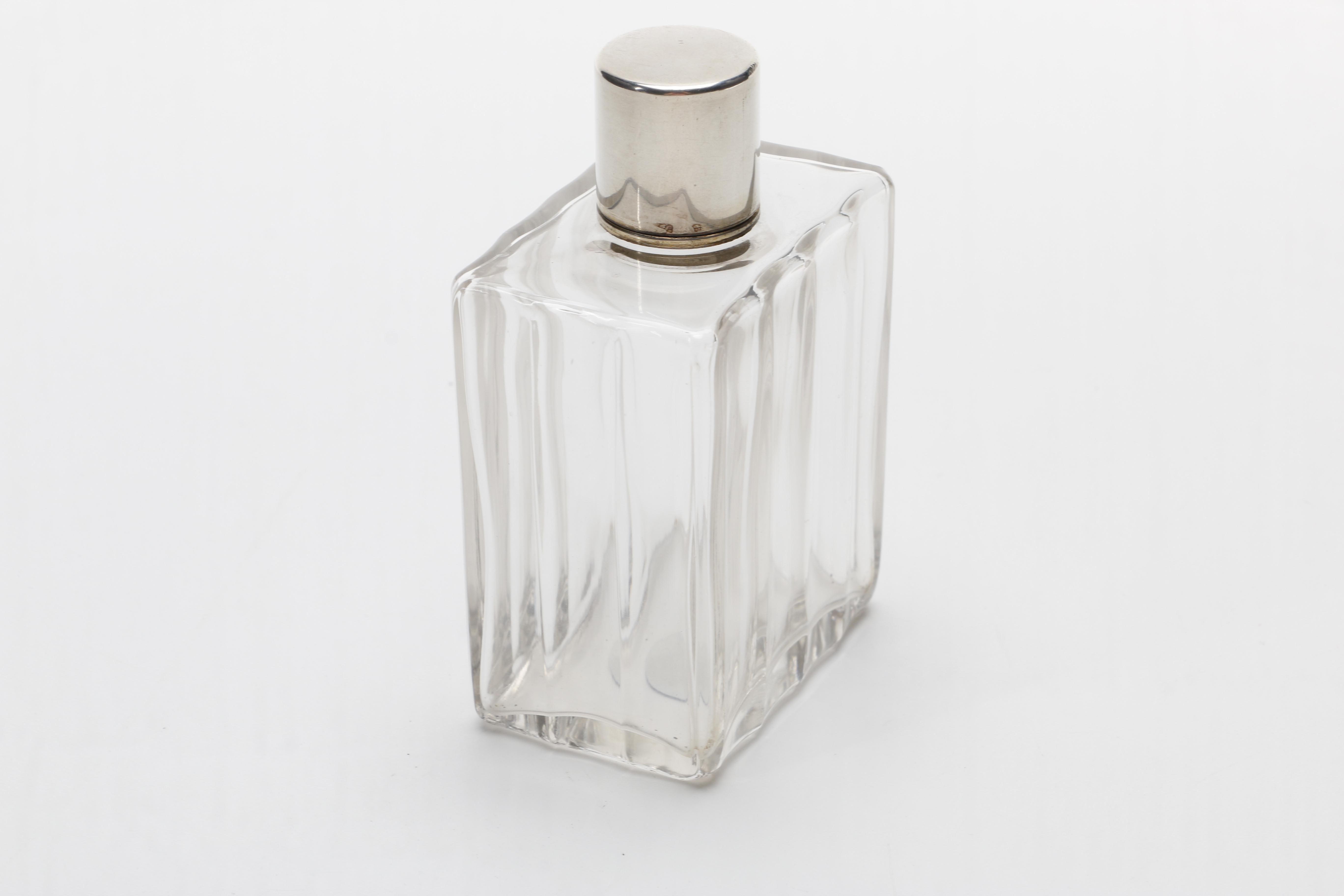 Glass Bottles with Sterling Silver Lids