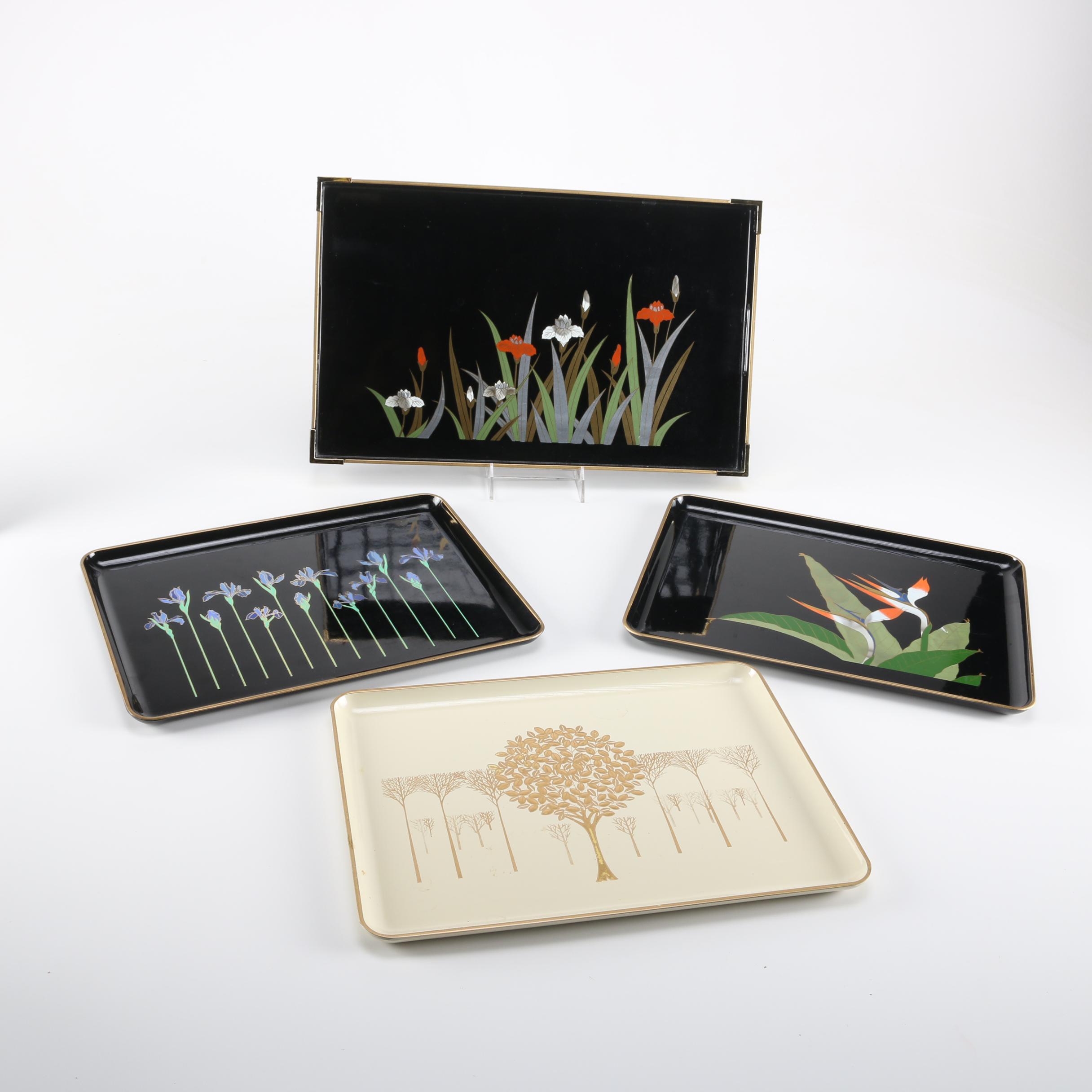 Otagiri Lacquerware Serving Trays