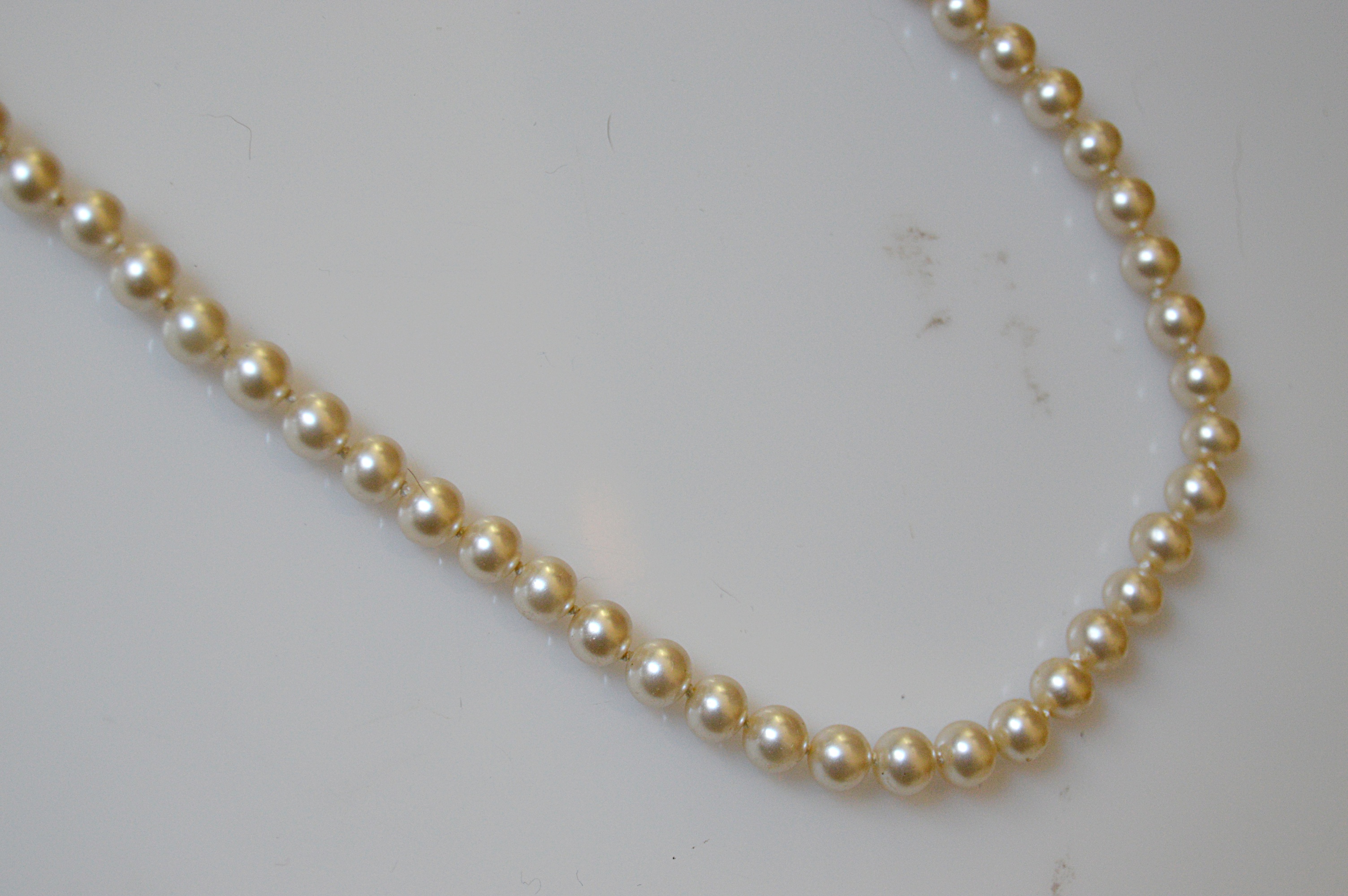 Vintage Faux Pearl and Crystal Demi-Parure