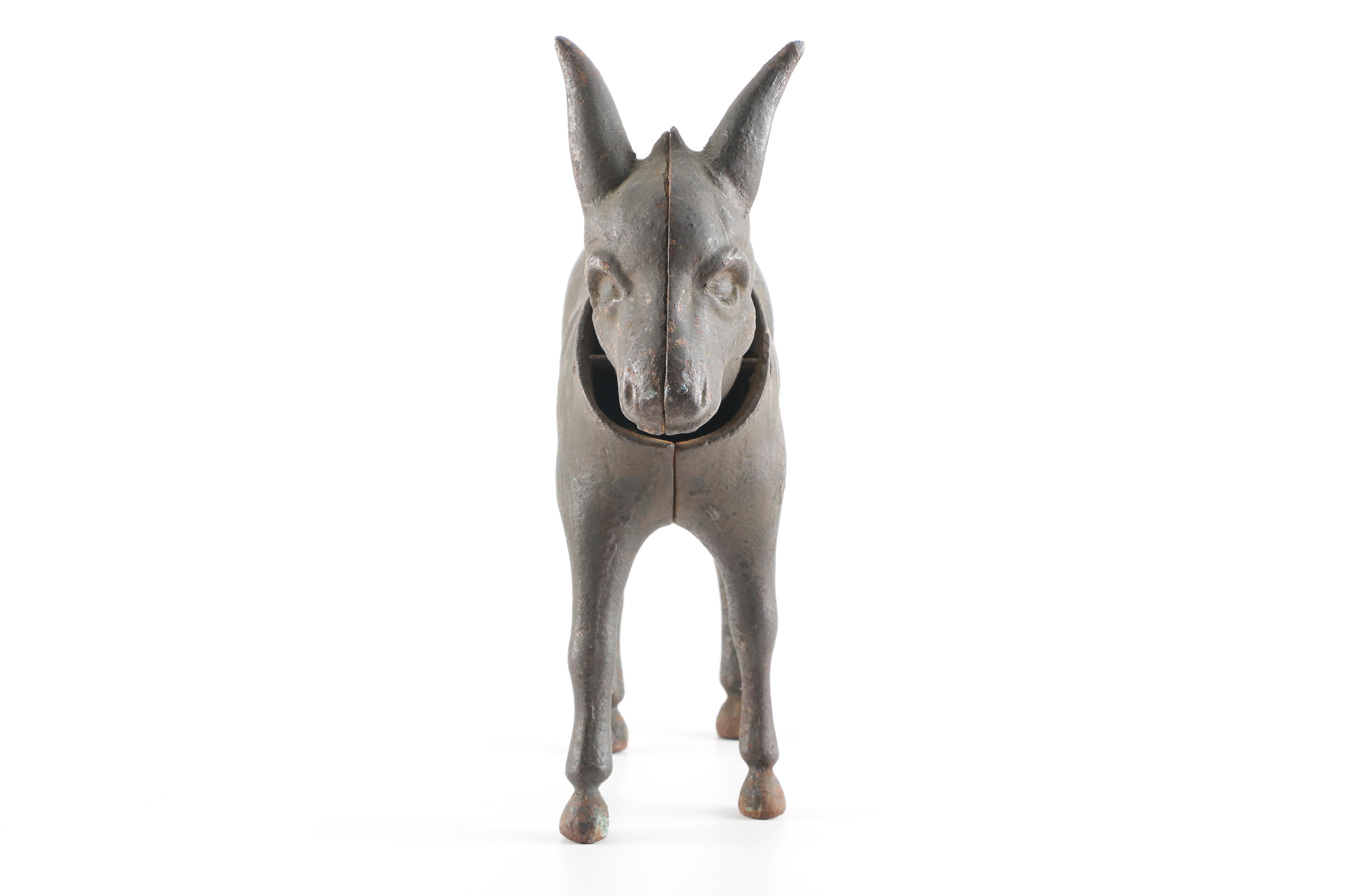 Vintage Cast Metal Donkey Figurine
