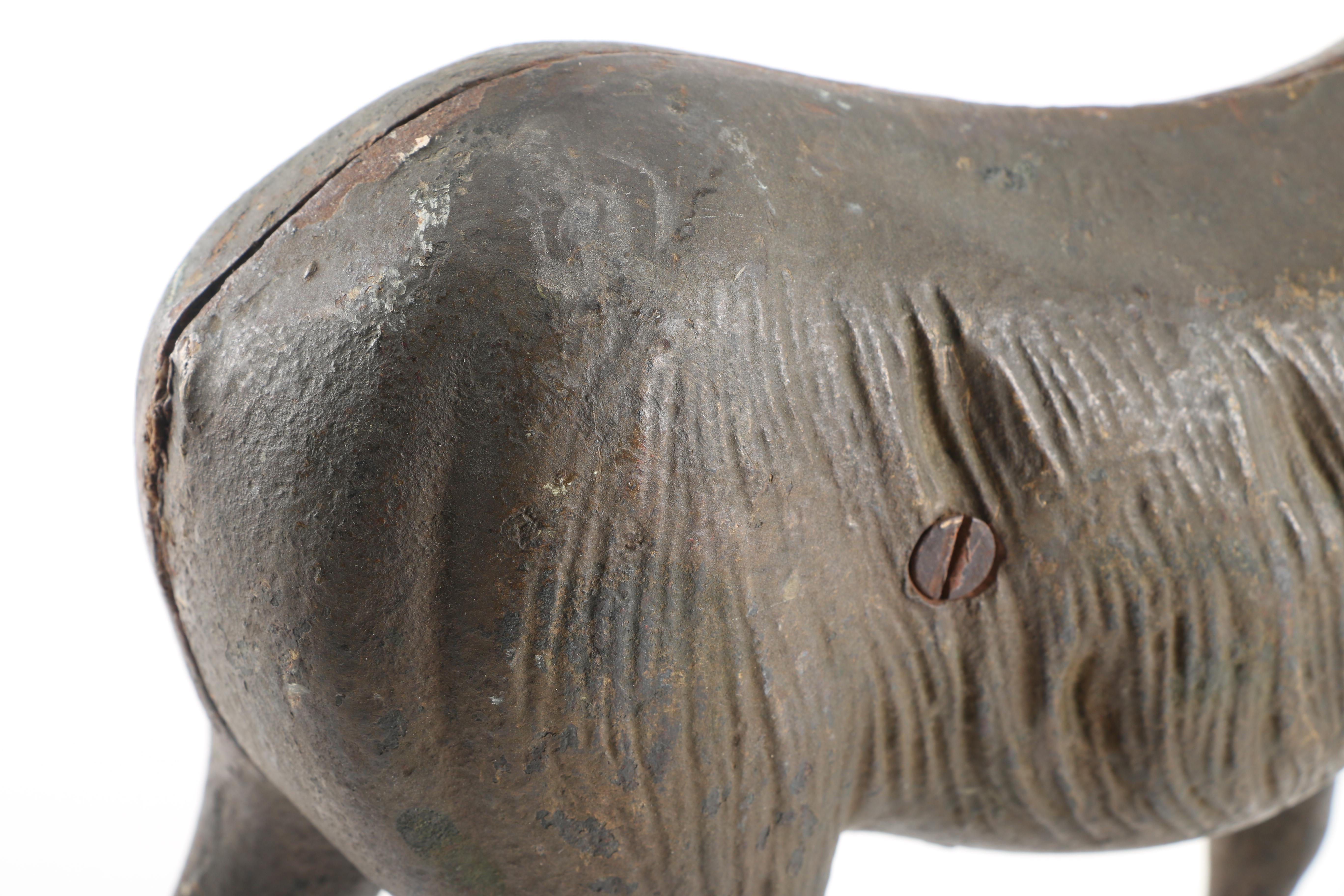 Vintage Cast Metal Donkey Figurine