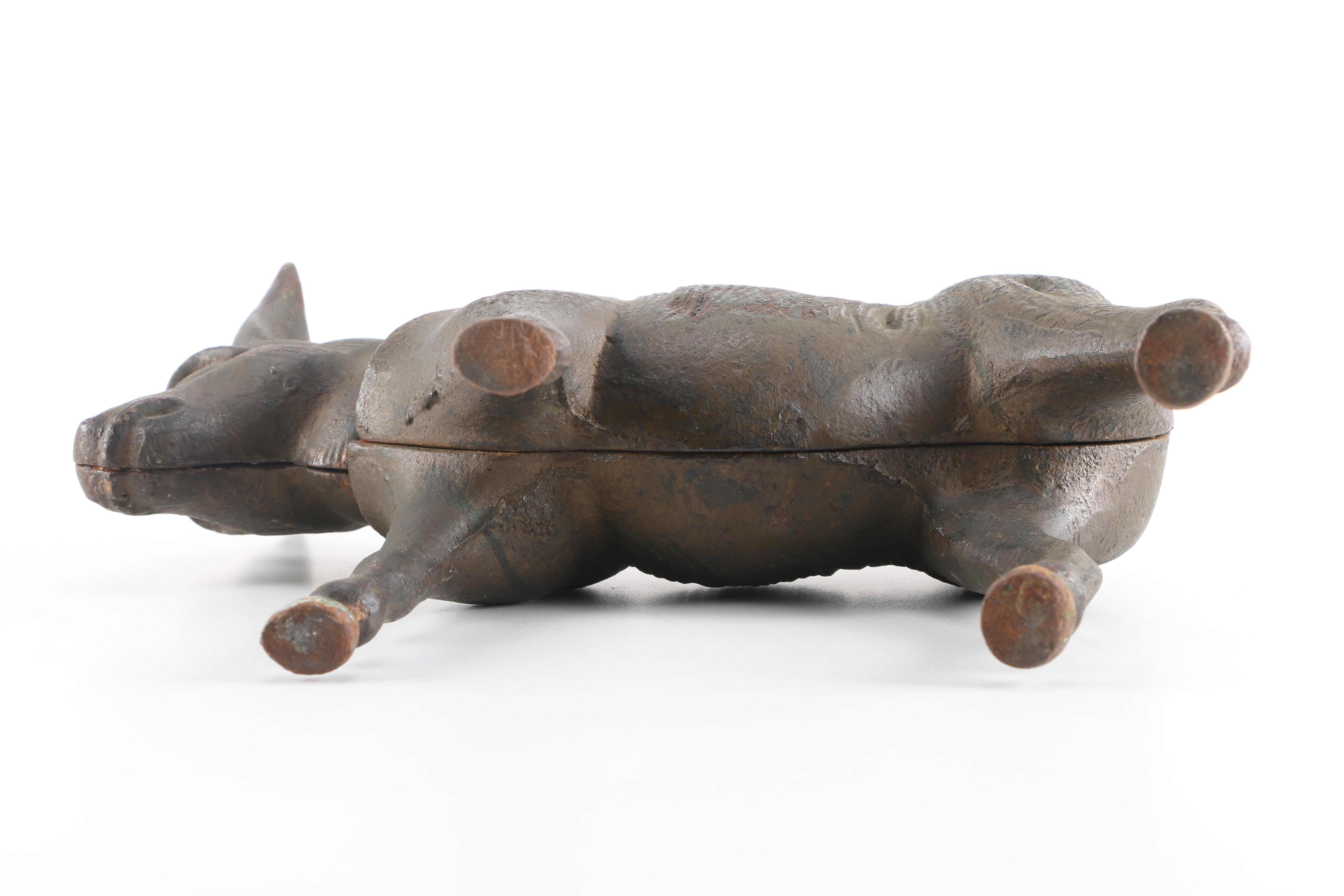 Vintage Cast Metal Donkey Figurine