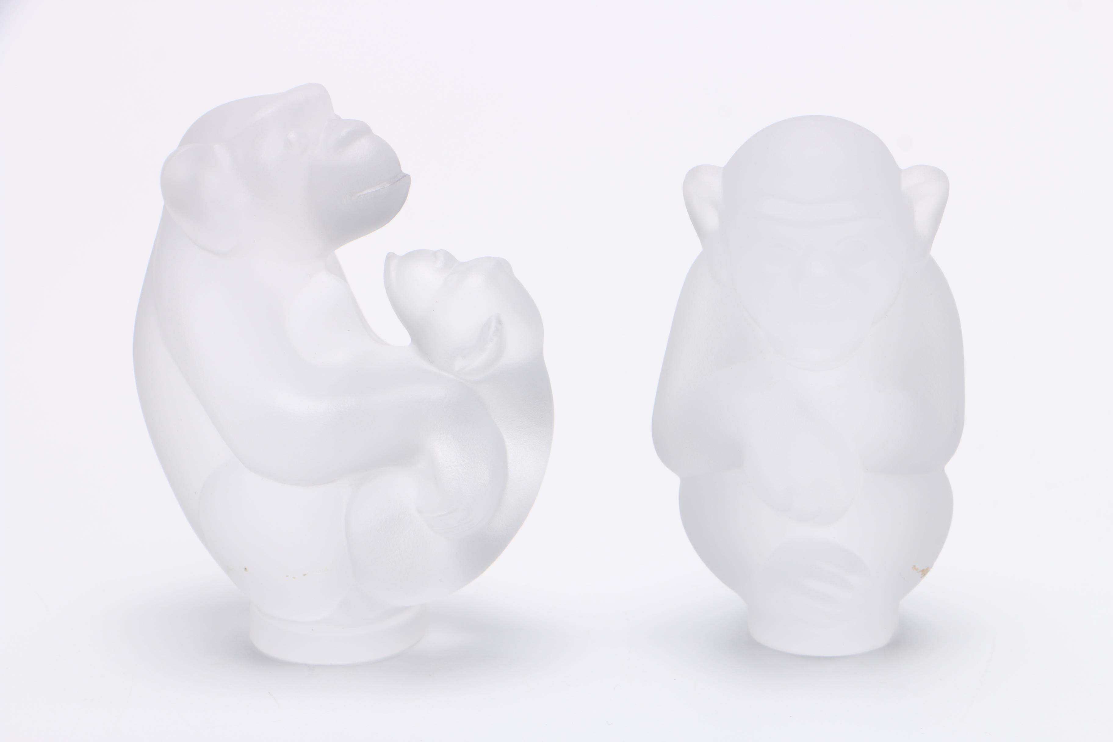 Frosted Glass Animal Figures