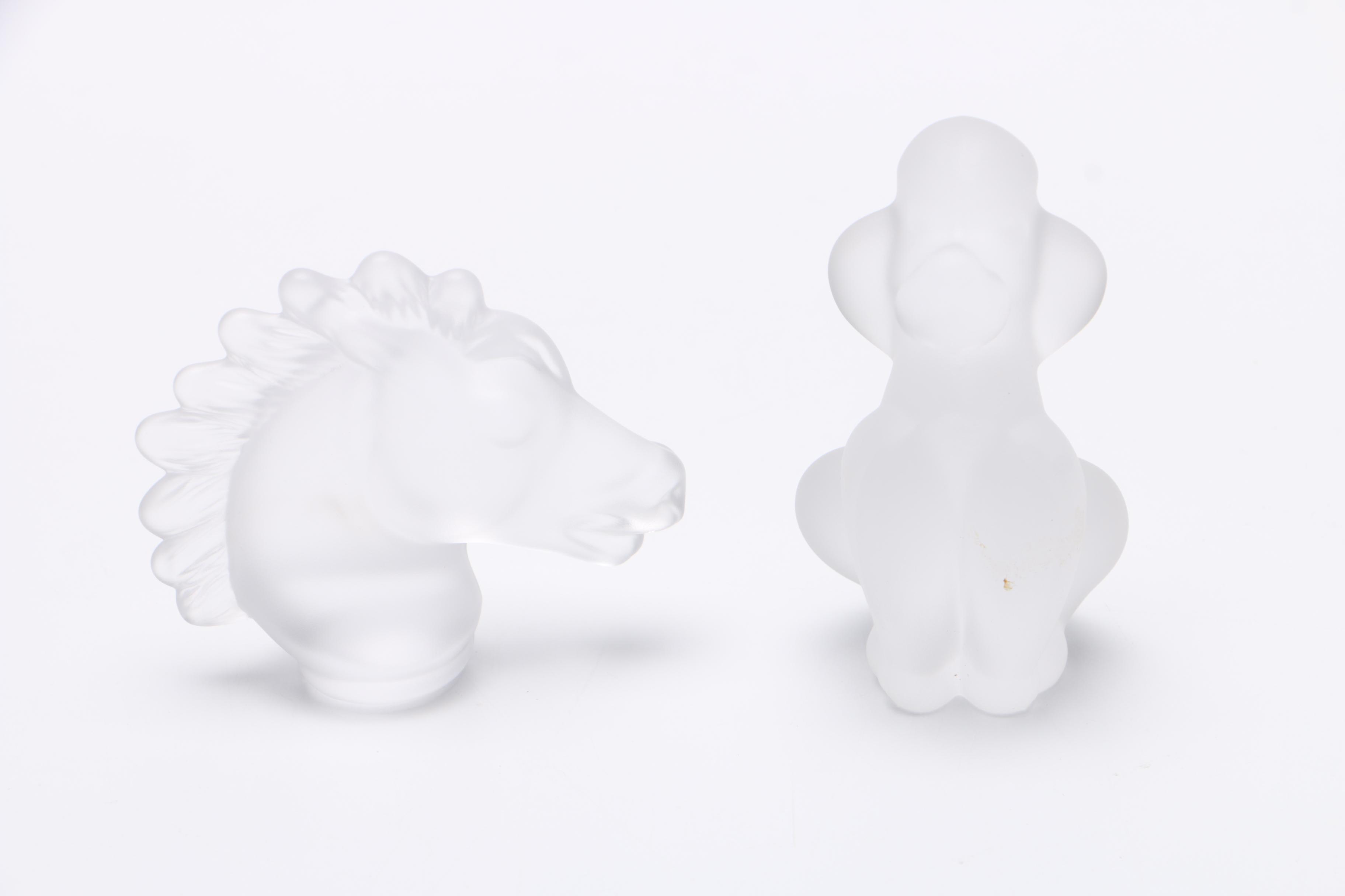 Frosted Glass Animal Figures