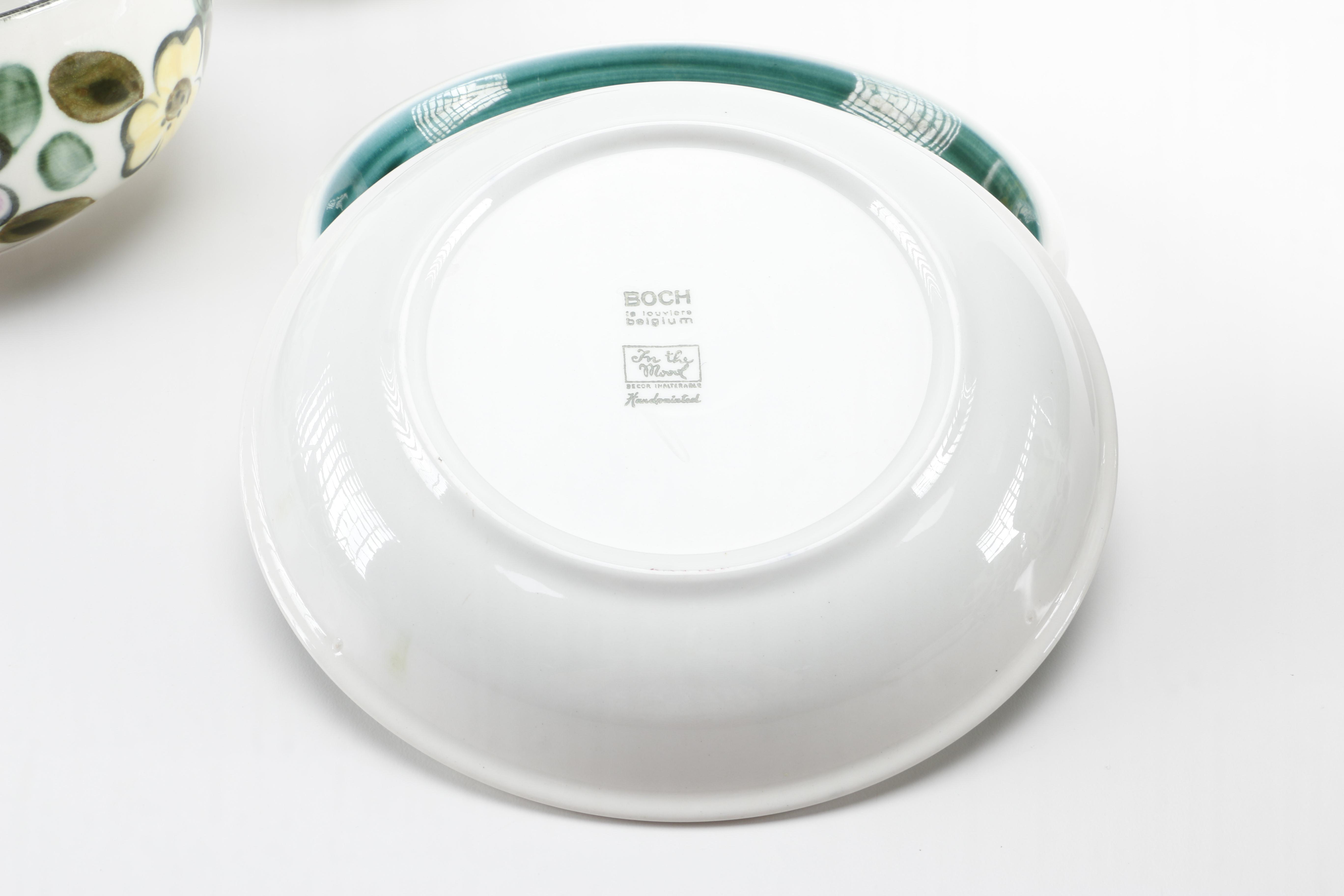 Belgian Boch "In the Mood" Ceramic Tableware