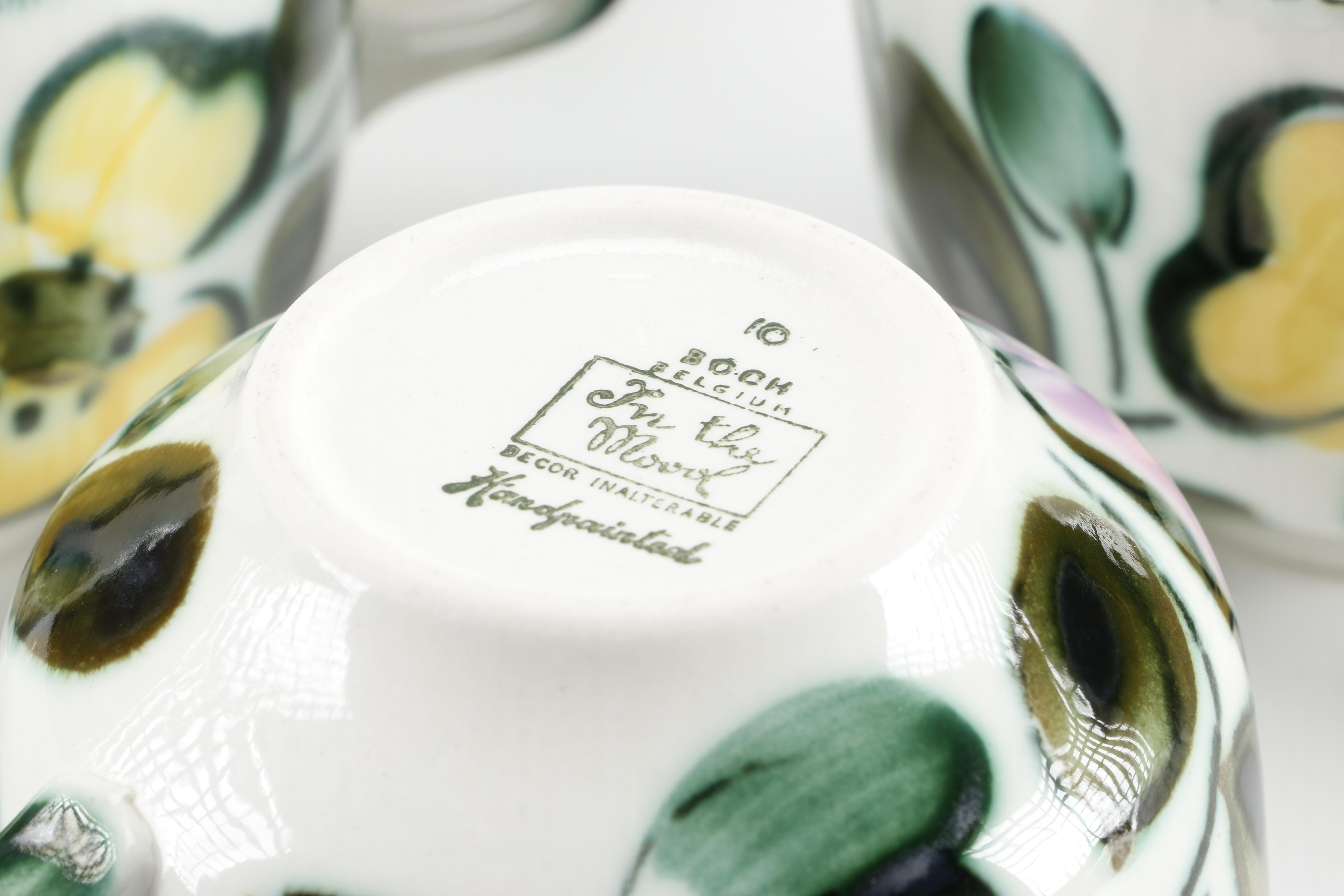 Belgian Boch "In the Mood" Ceramic Tableware