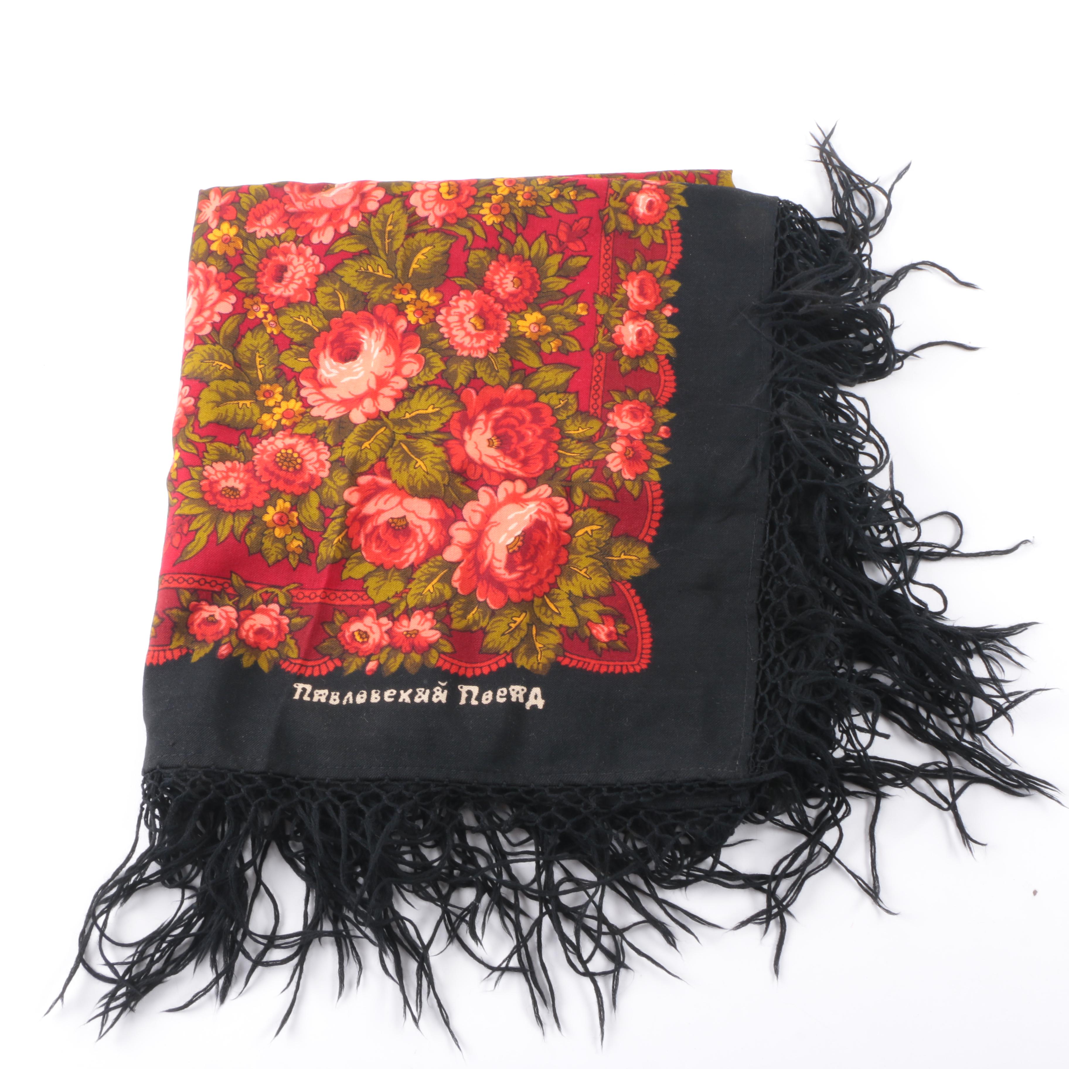 Floral Russian Shawl