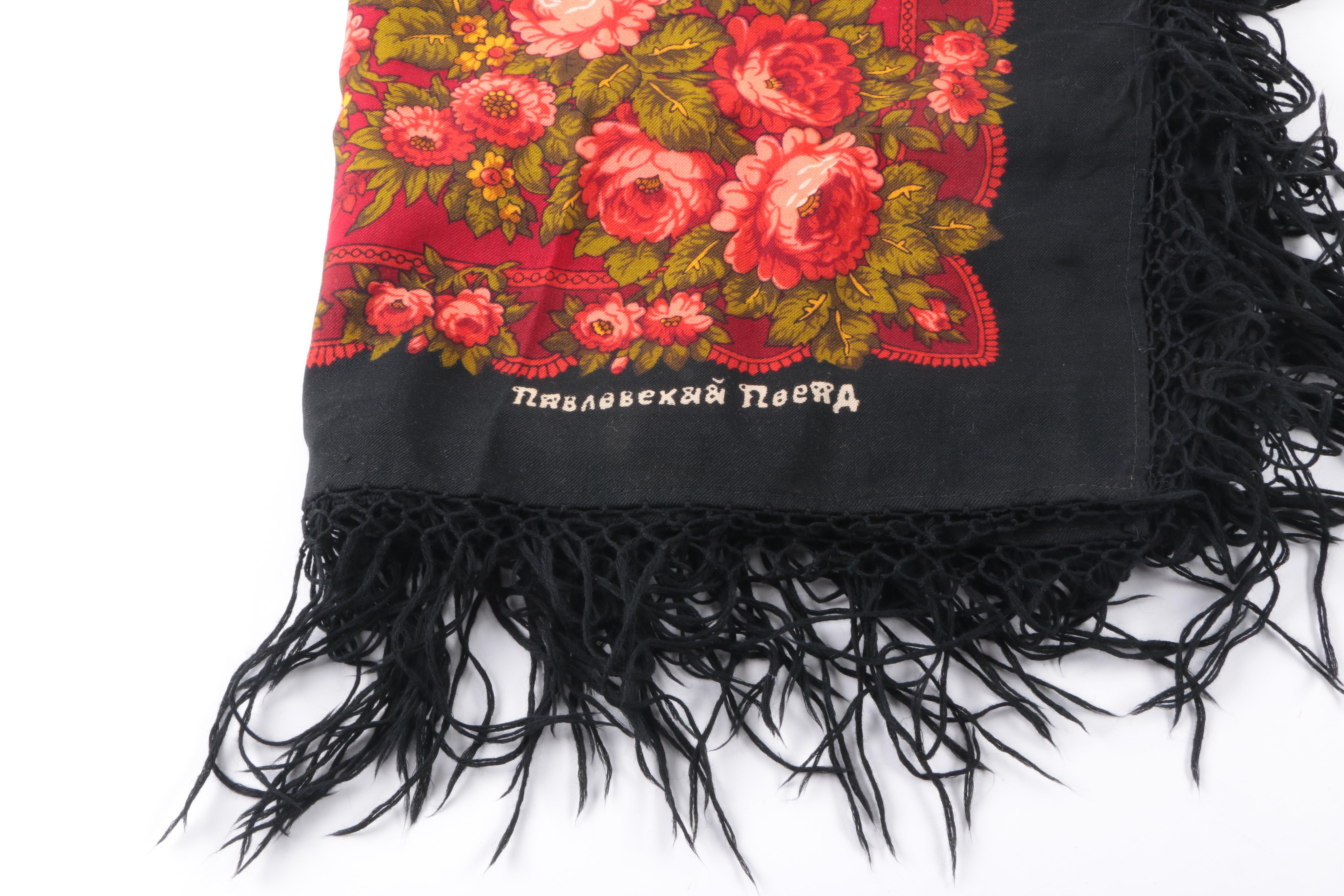 Floral Russian Shawl