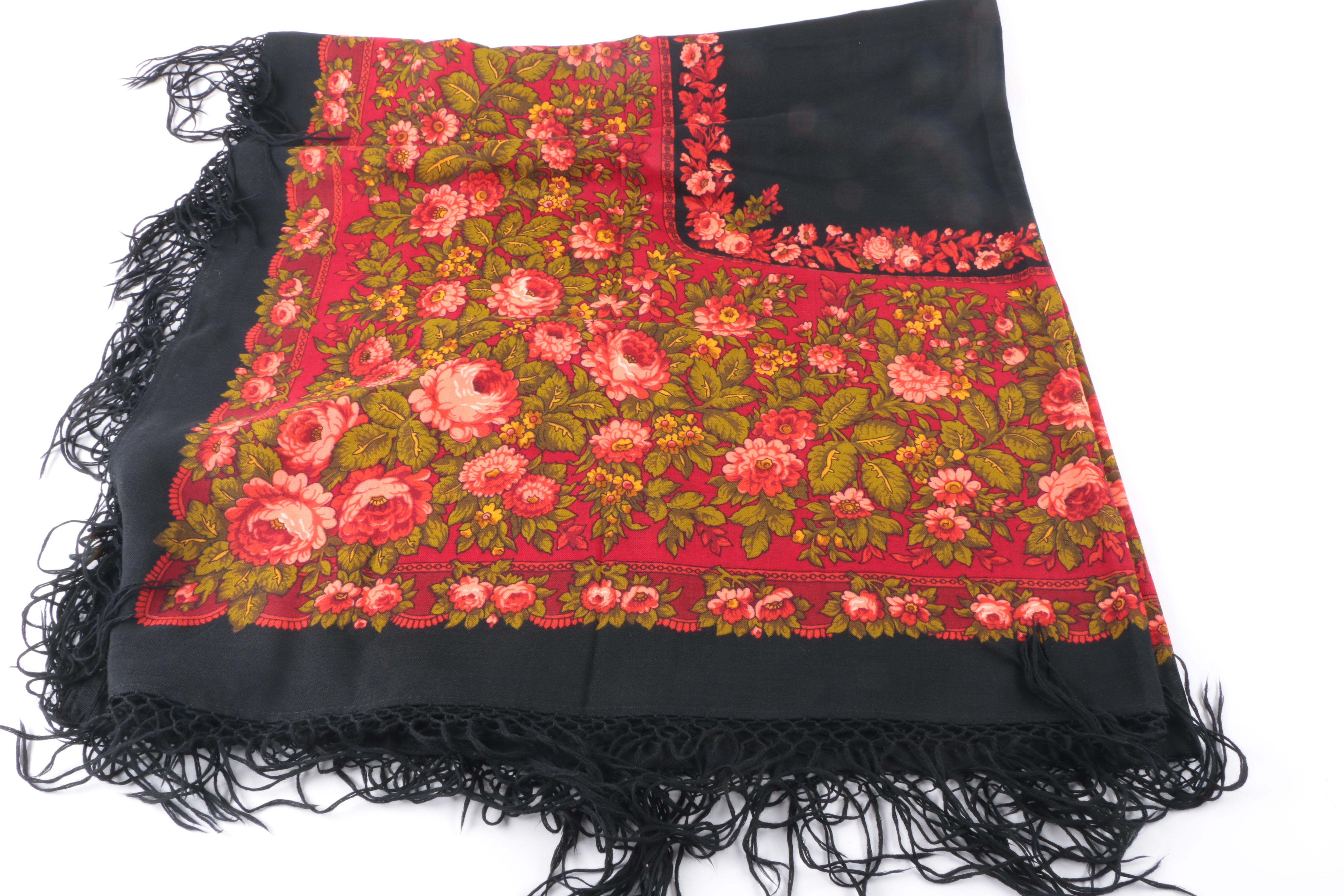 Floral Russian Shawl