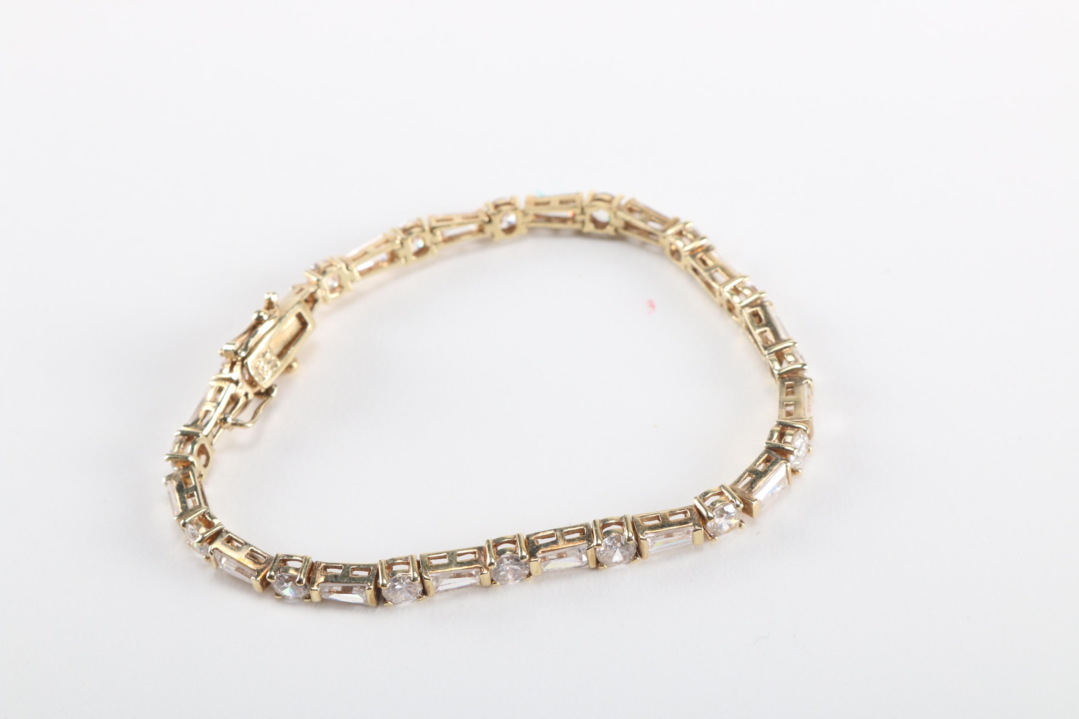 Gold Wash Sterling Silver and Stone Jewelry