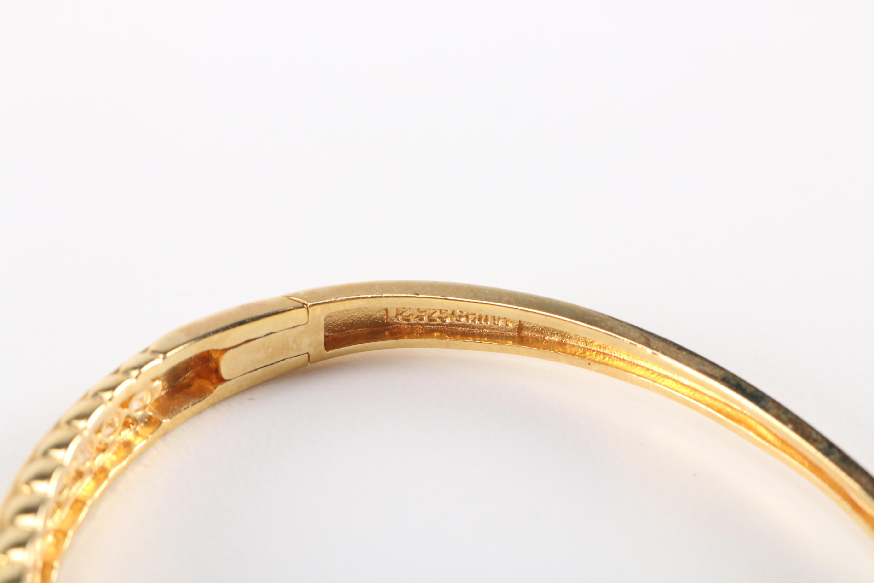 Gold Wash Sterling Silver and Stone Jewelry