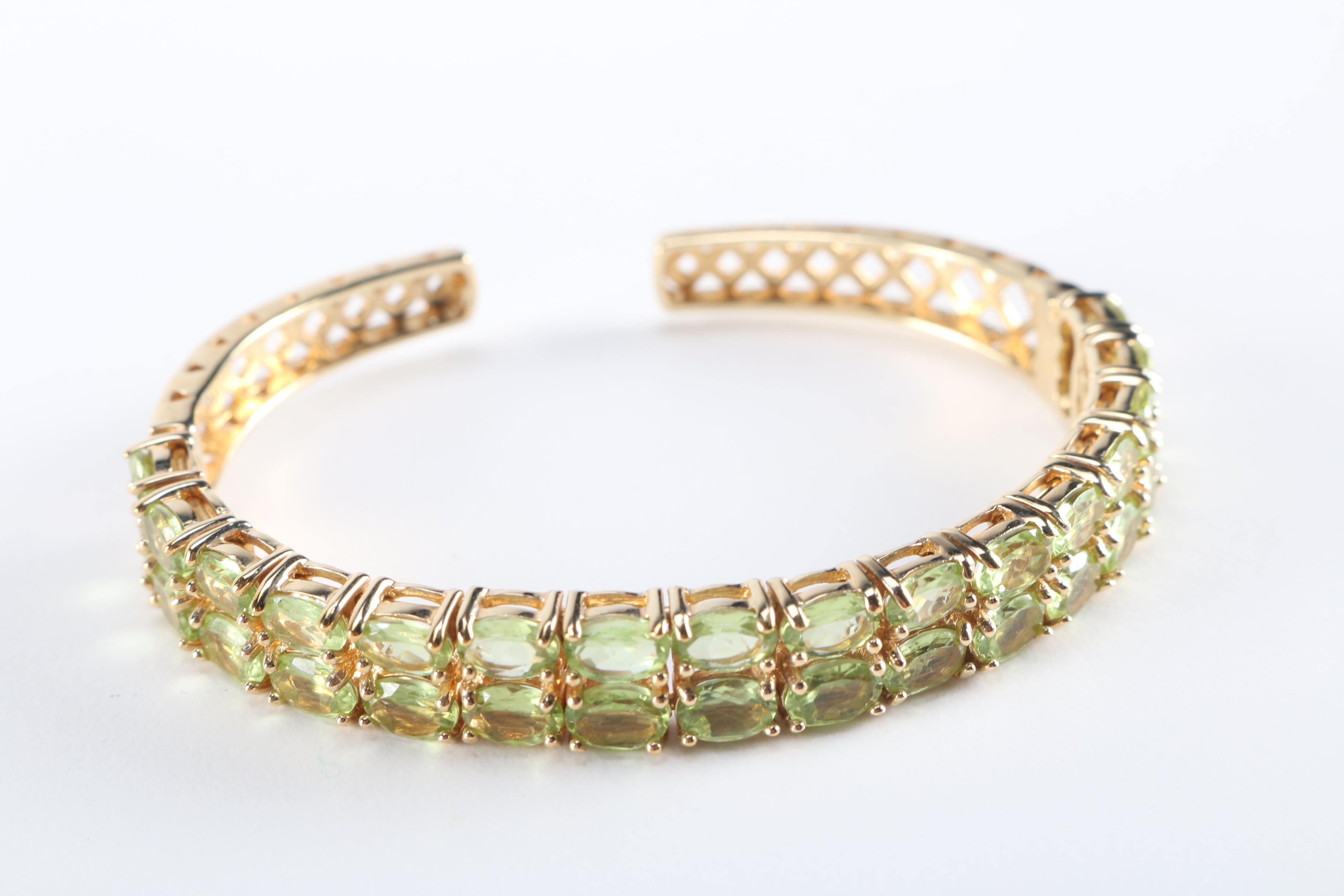 Gold Wash Sterling Silver and Stone Jewelry