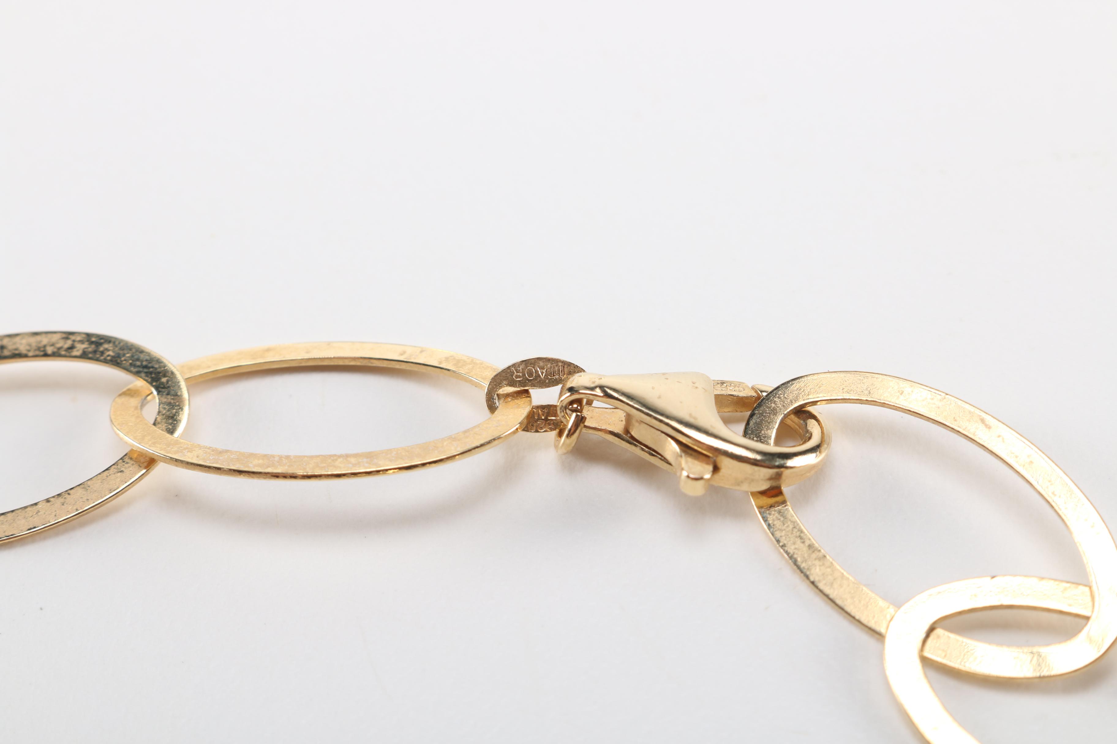 Gold Wash Sterling Silver and Stone Jewelry