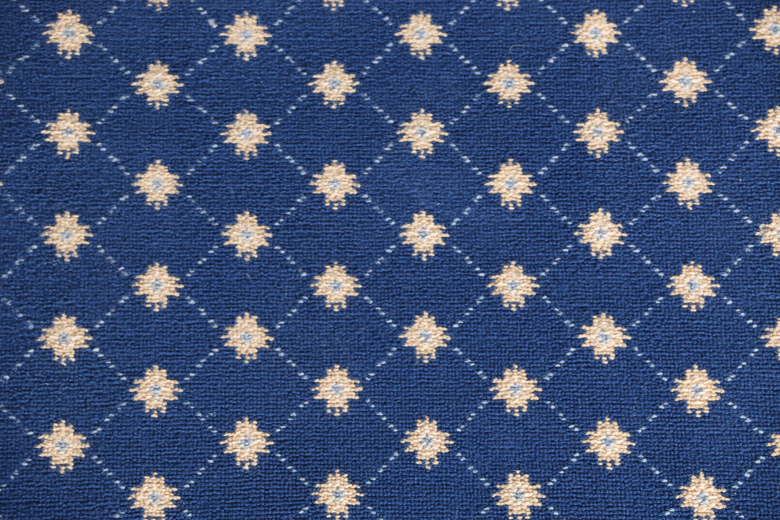 Machine-Made Royal Blue Runner