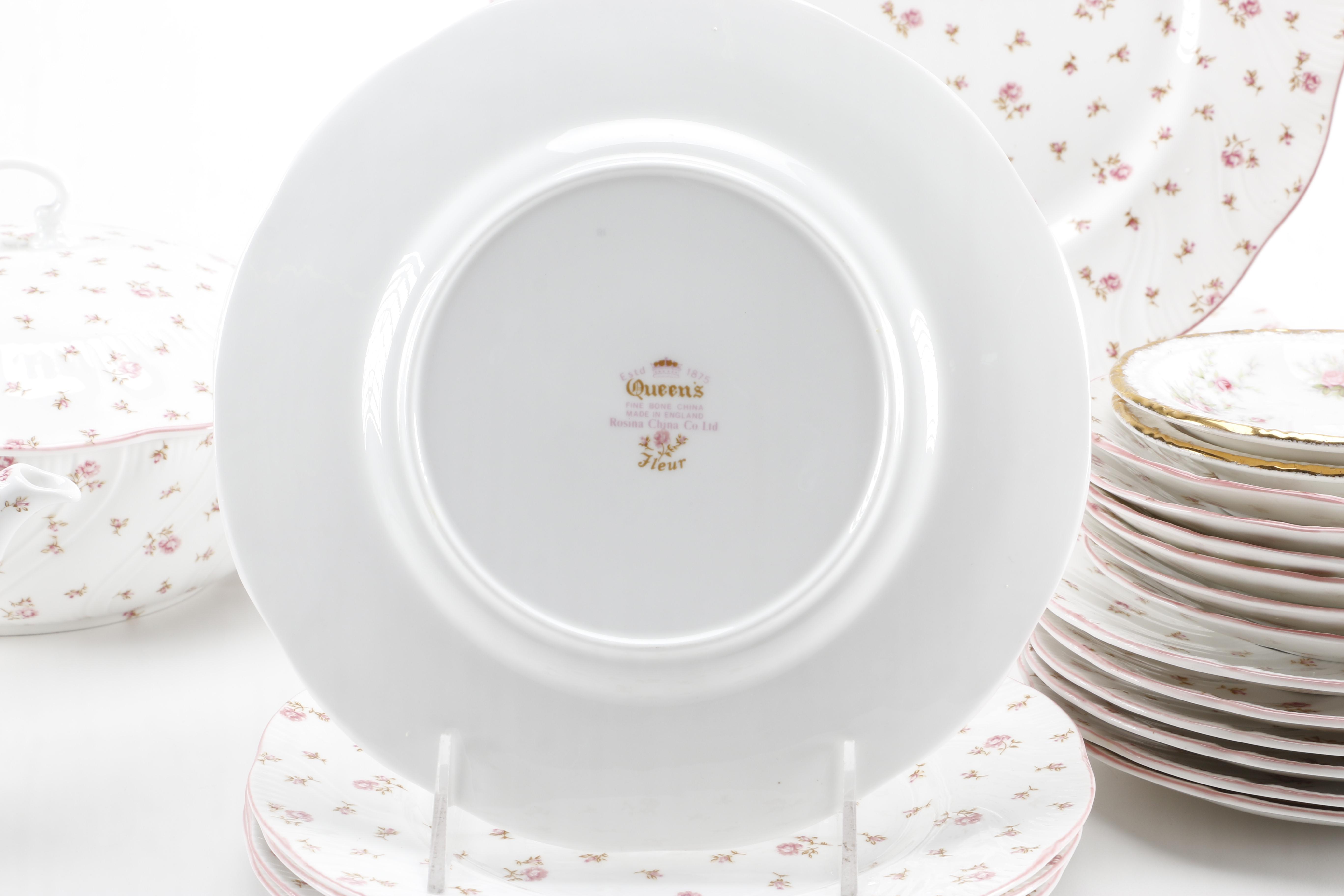 Rosina Queen's "Fleur" Fine Bone China Set
