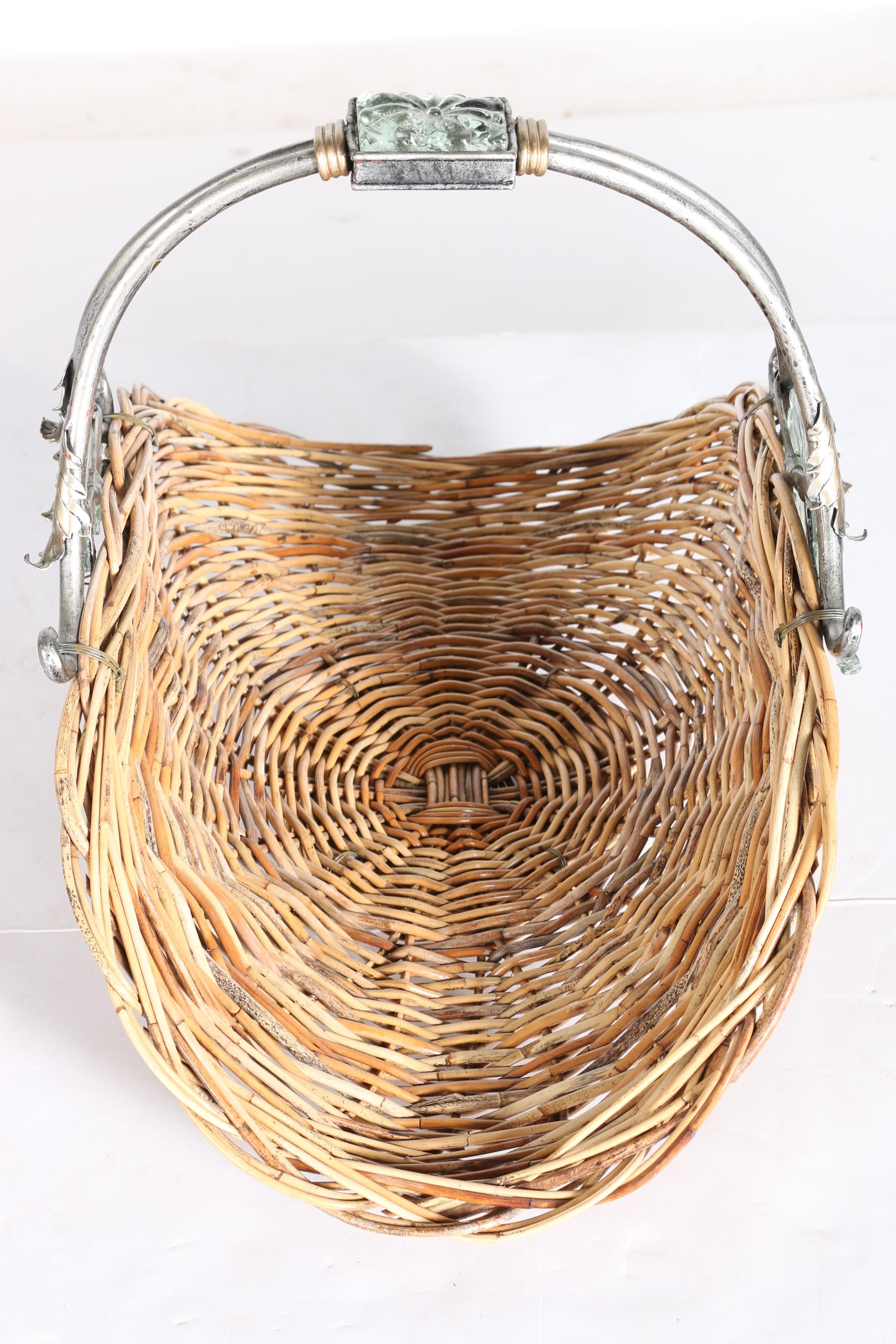 Pair of Wicker Open Baskets