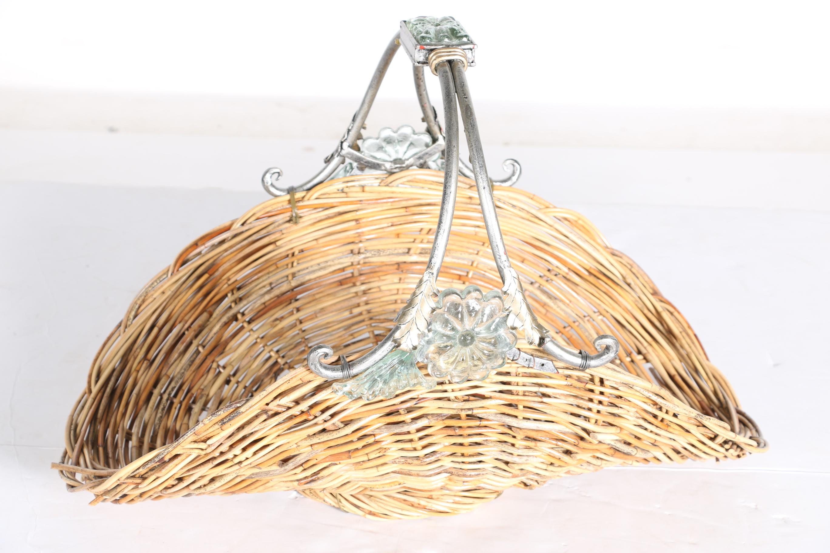 Pair of Wicker Open Baskets