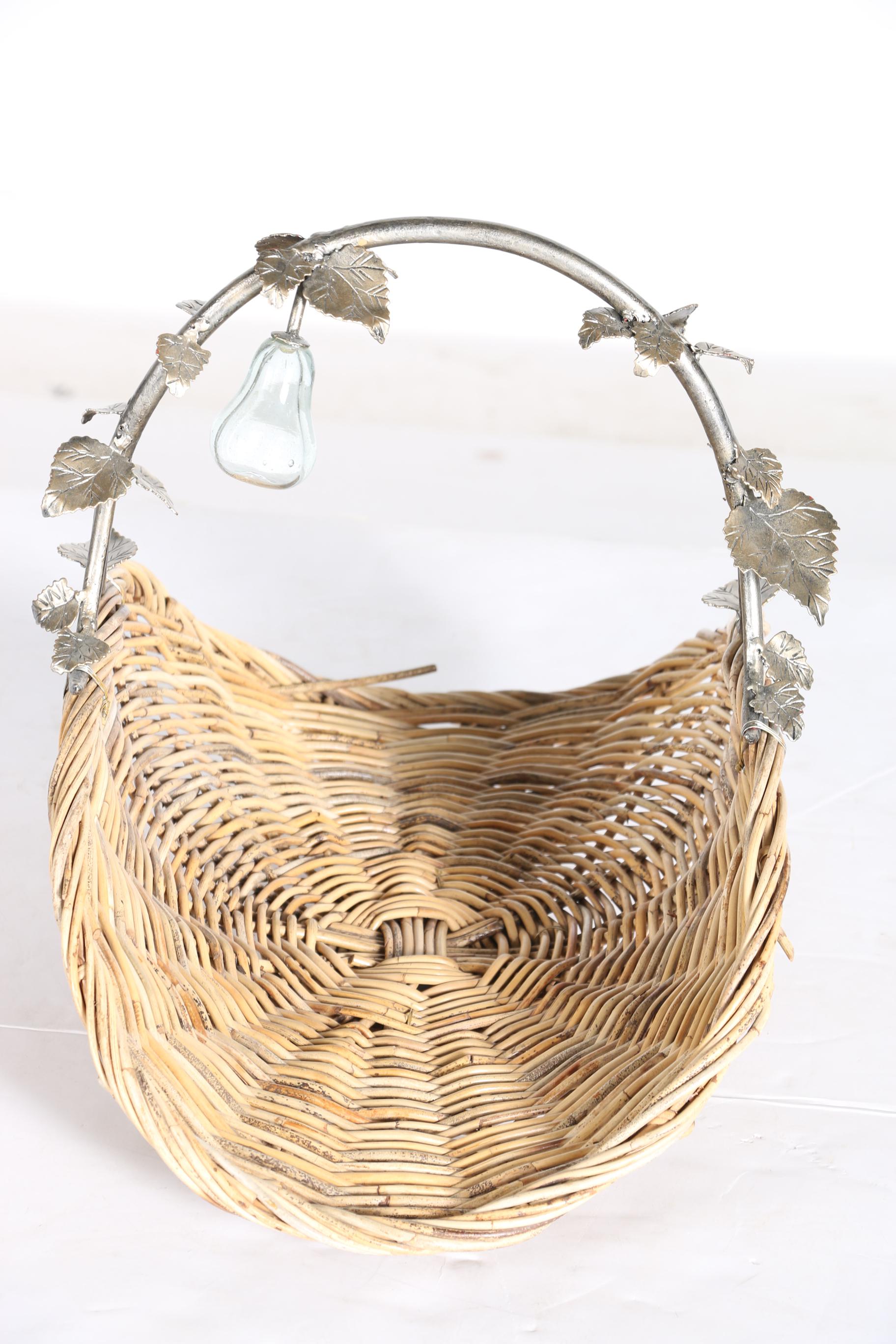 Pair of Wicker Open Baskets