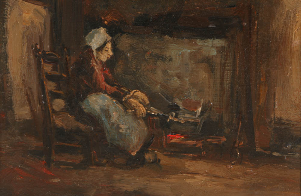 Original Oil Painting on Panel by Arthur Henri Christiaan Briet