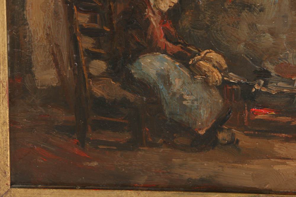 Original Oil Painting on Panel by Arthur Henri Christiaan Briet