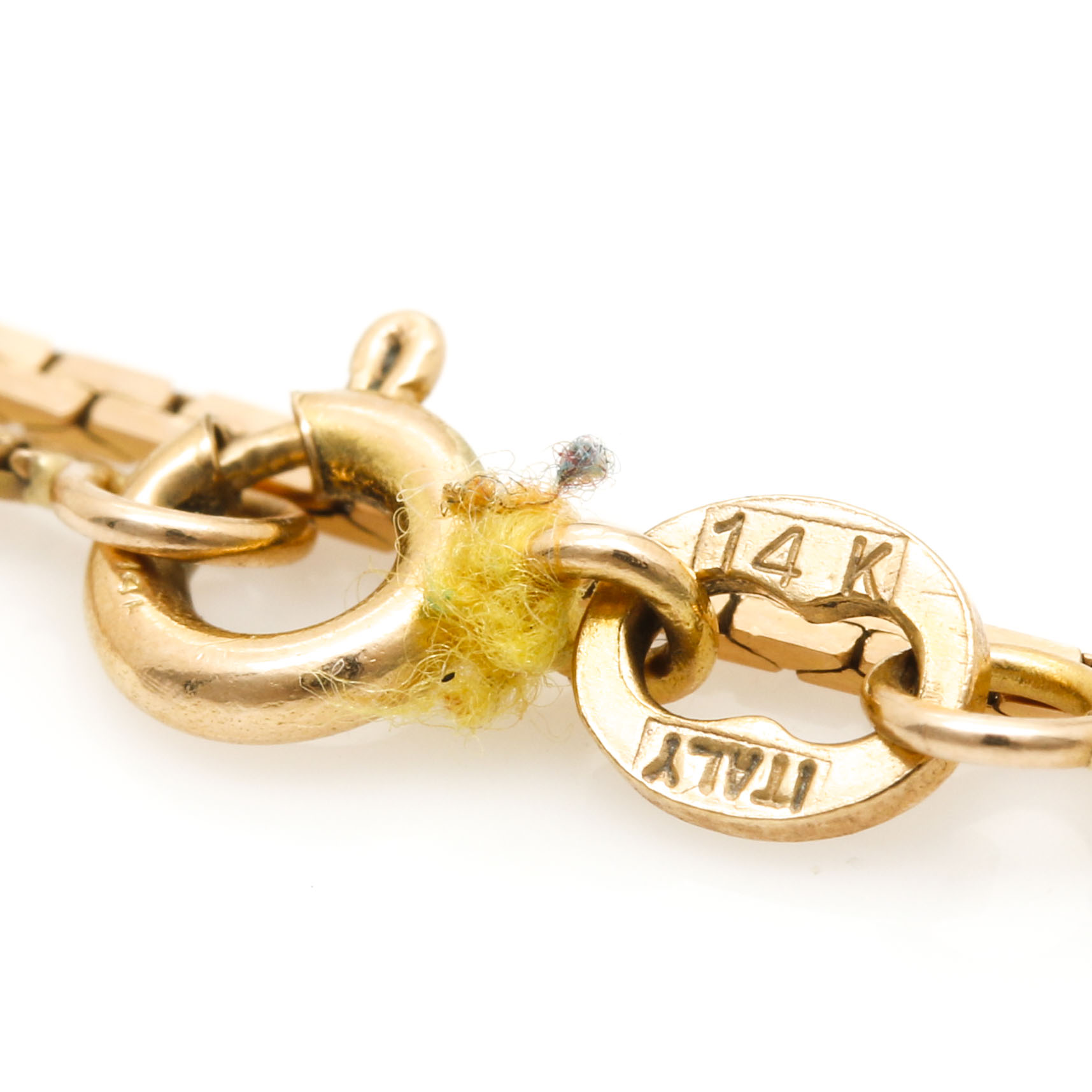 14K Yellow Gold C-Link Chain Necklace